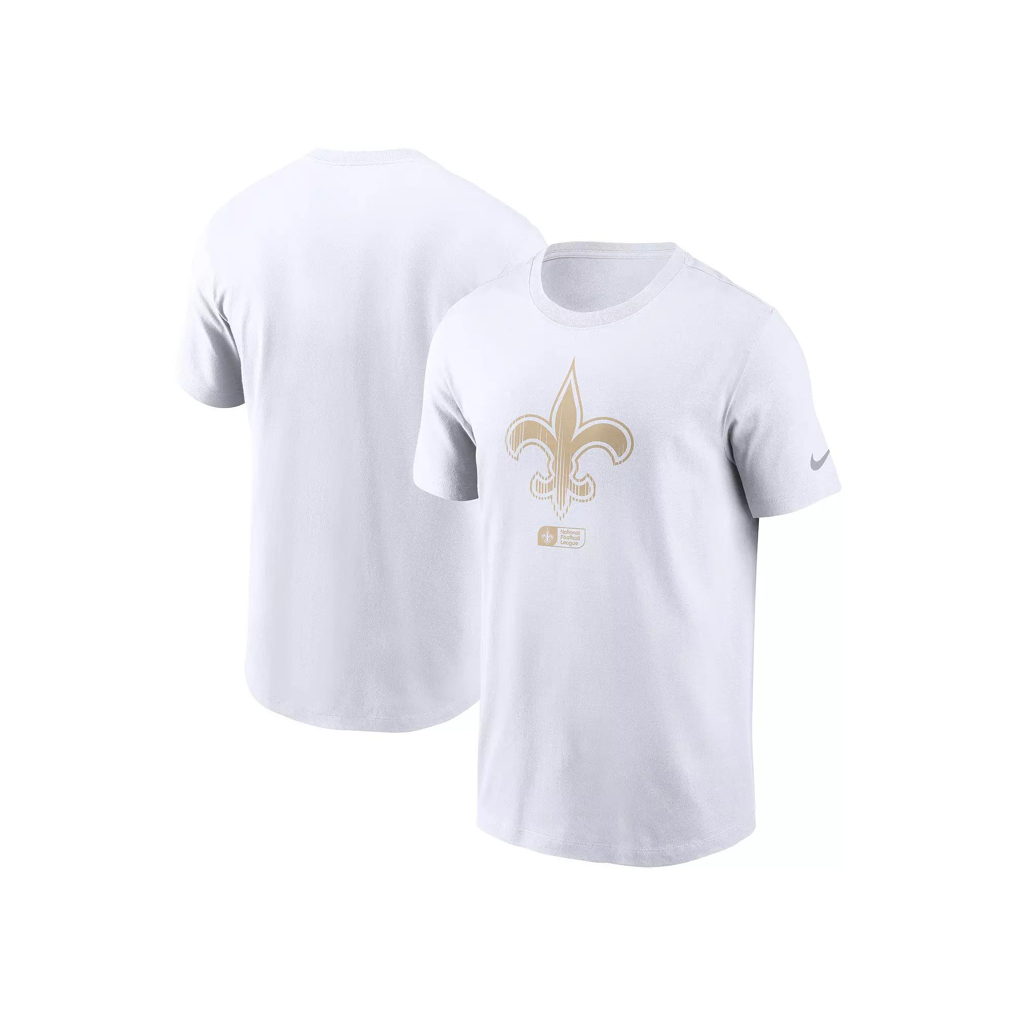 Men's Nike White New Orleans Saints Faded Essential T-Shirt,  Product Image