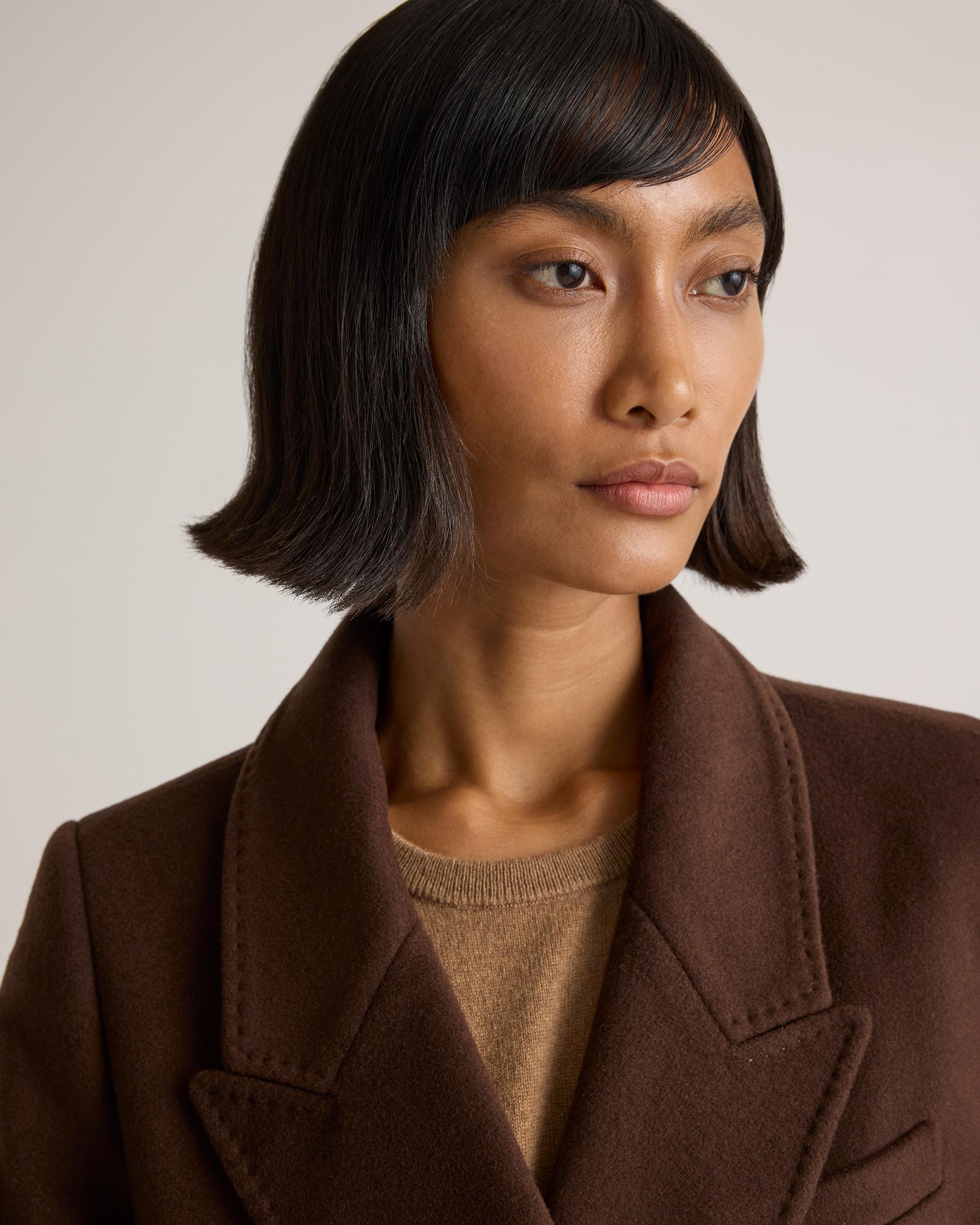 Quince | Women's Italian Wool Double-Breasted Coat Wool/Nylon Product Image