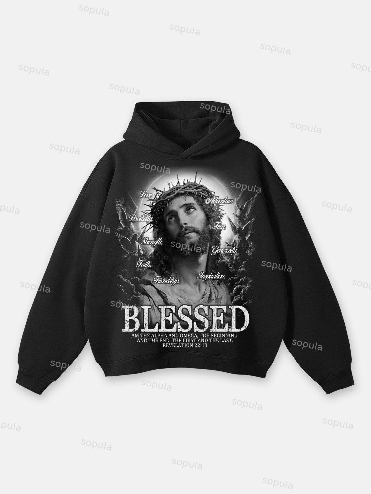 Sopula All We Need Is Love Graphic Print Hoodie Product Image
