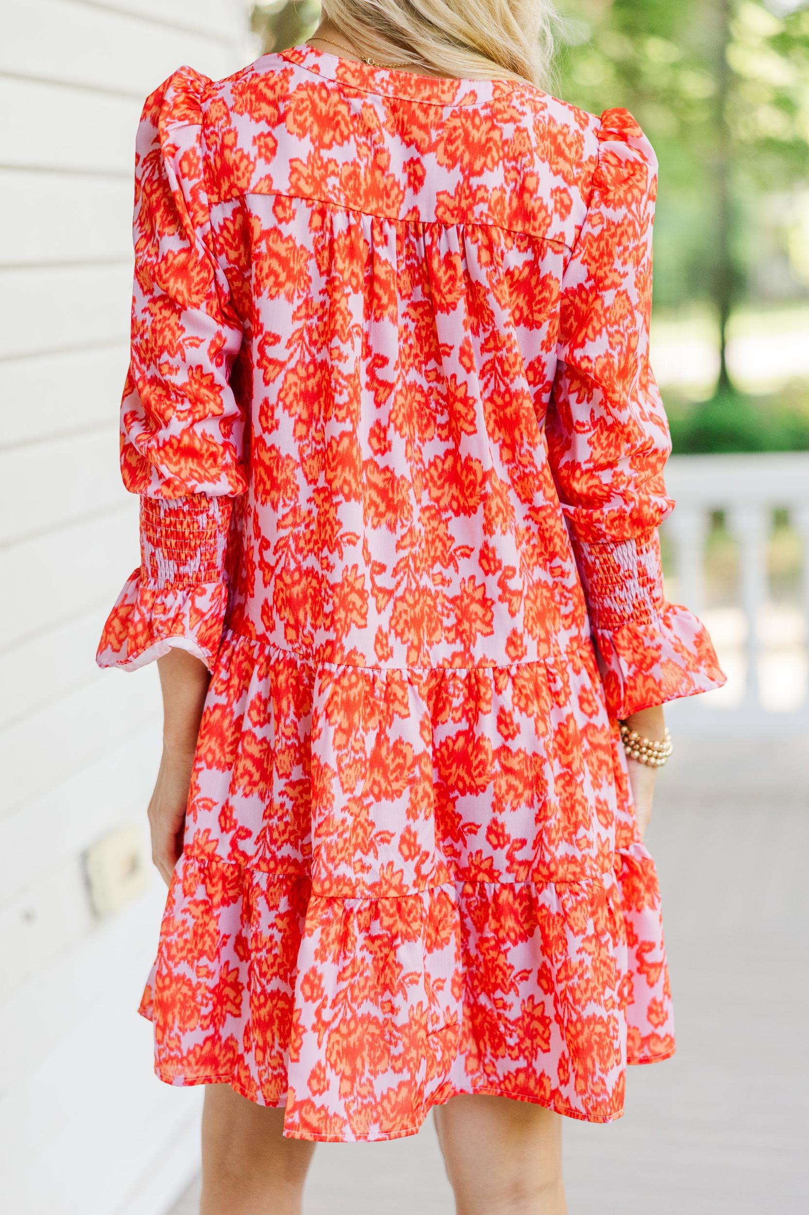 In Your Happy Place Lavender Abstract Dress Female Product Image