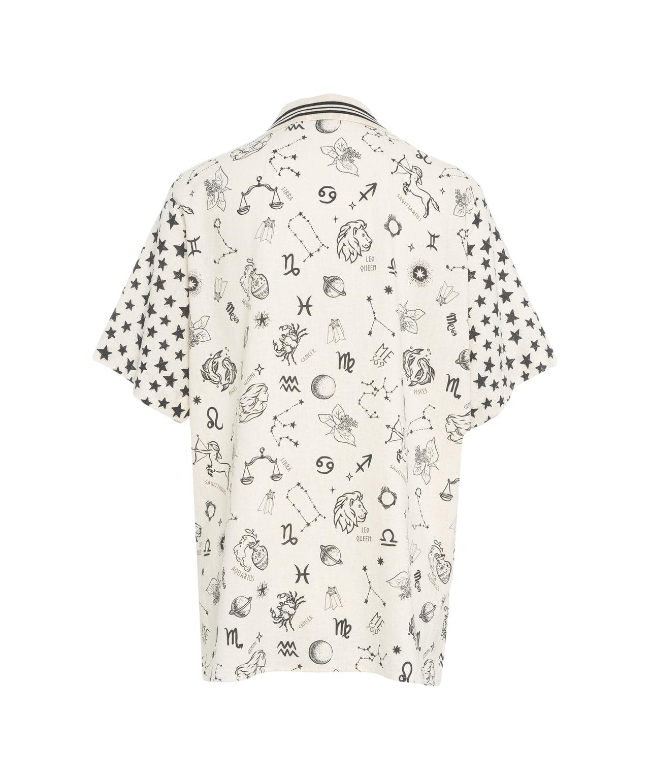 Linen blend blouse with print Product Image