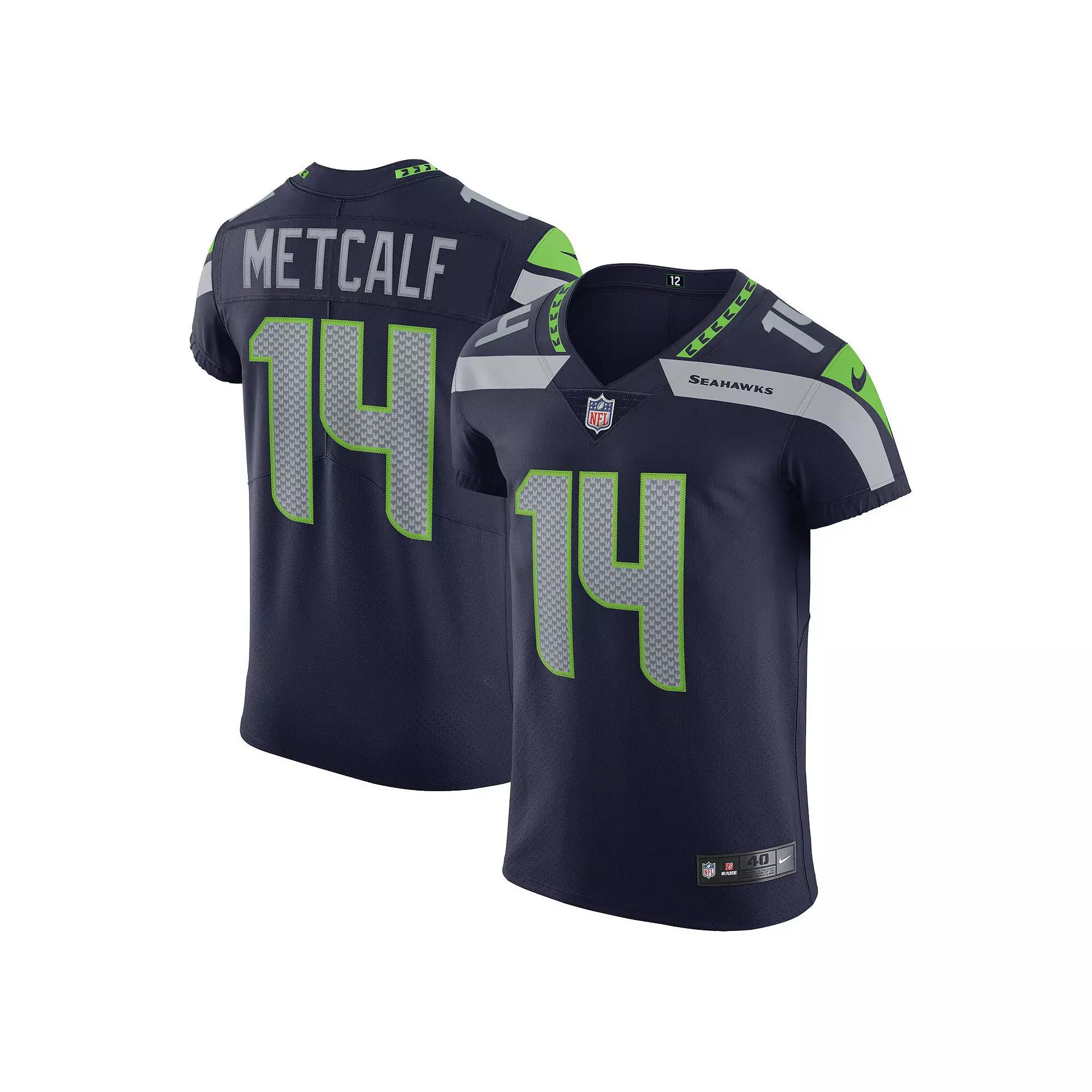 Men's Nike DK Metcalf College Navy Seattle Seahawks Vapor Elite Player Jersey, Size: 52, Blue Product Image