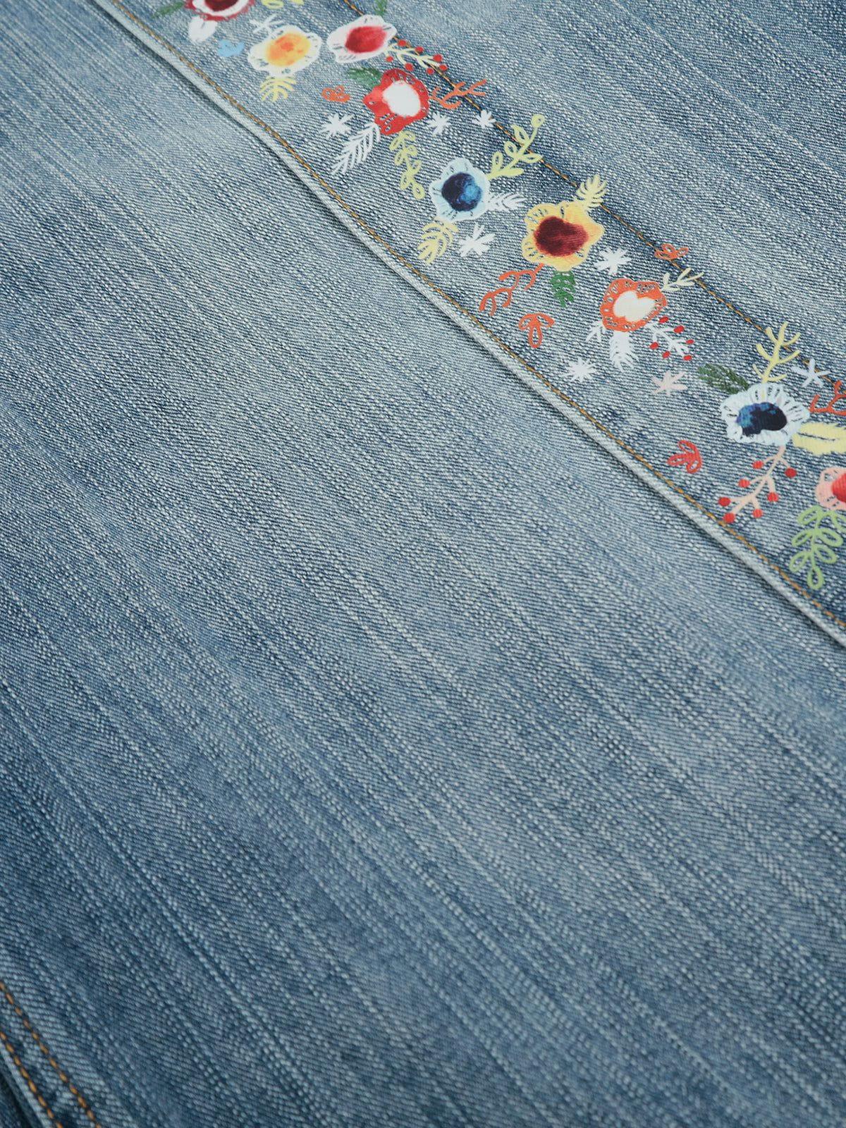 Aelfric Eden Floral Embroidery Longline Jorts Product Image