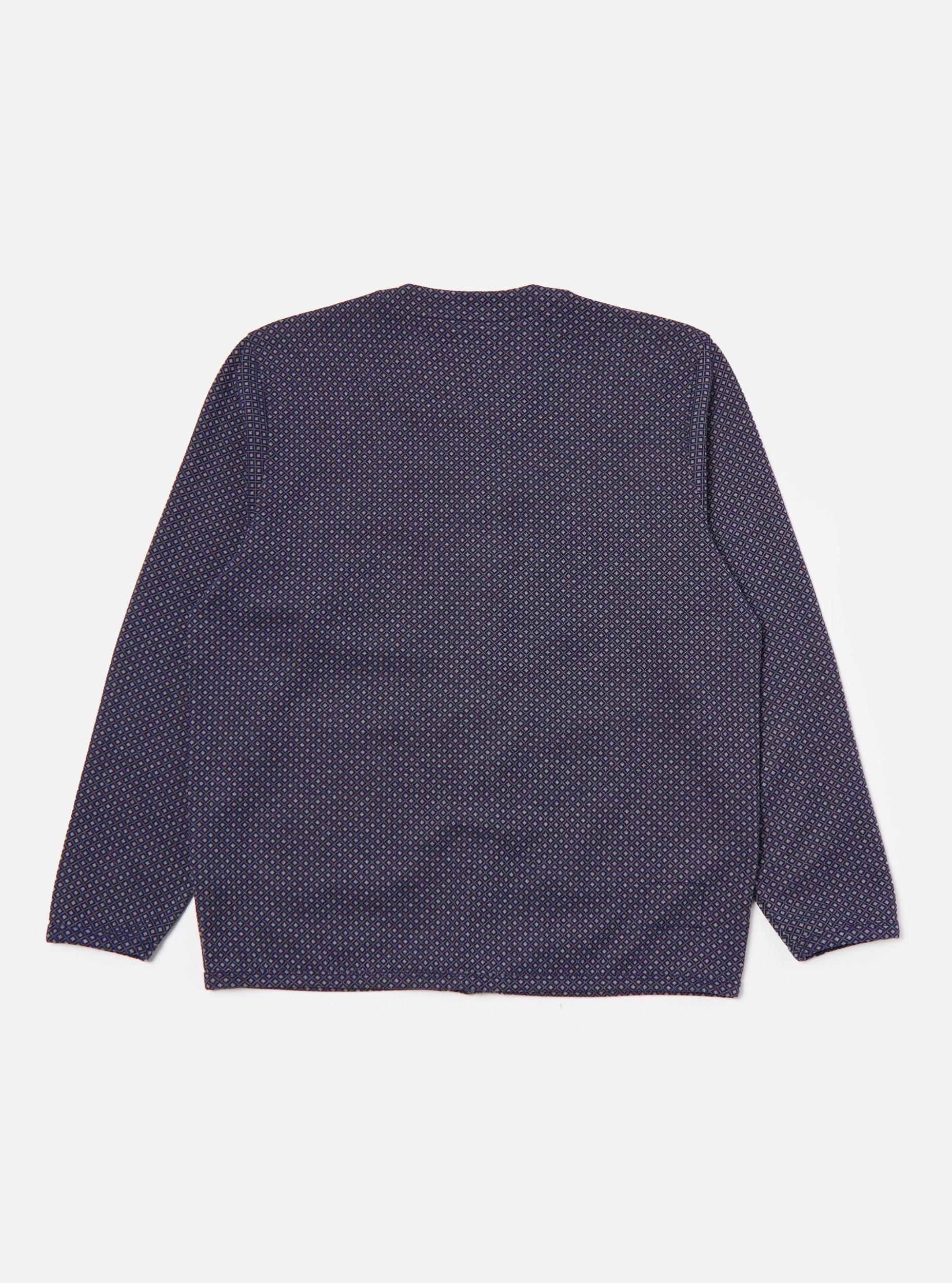 Navy Argyll Jersey Cardigan Product Image