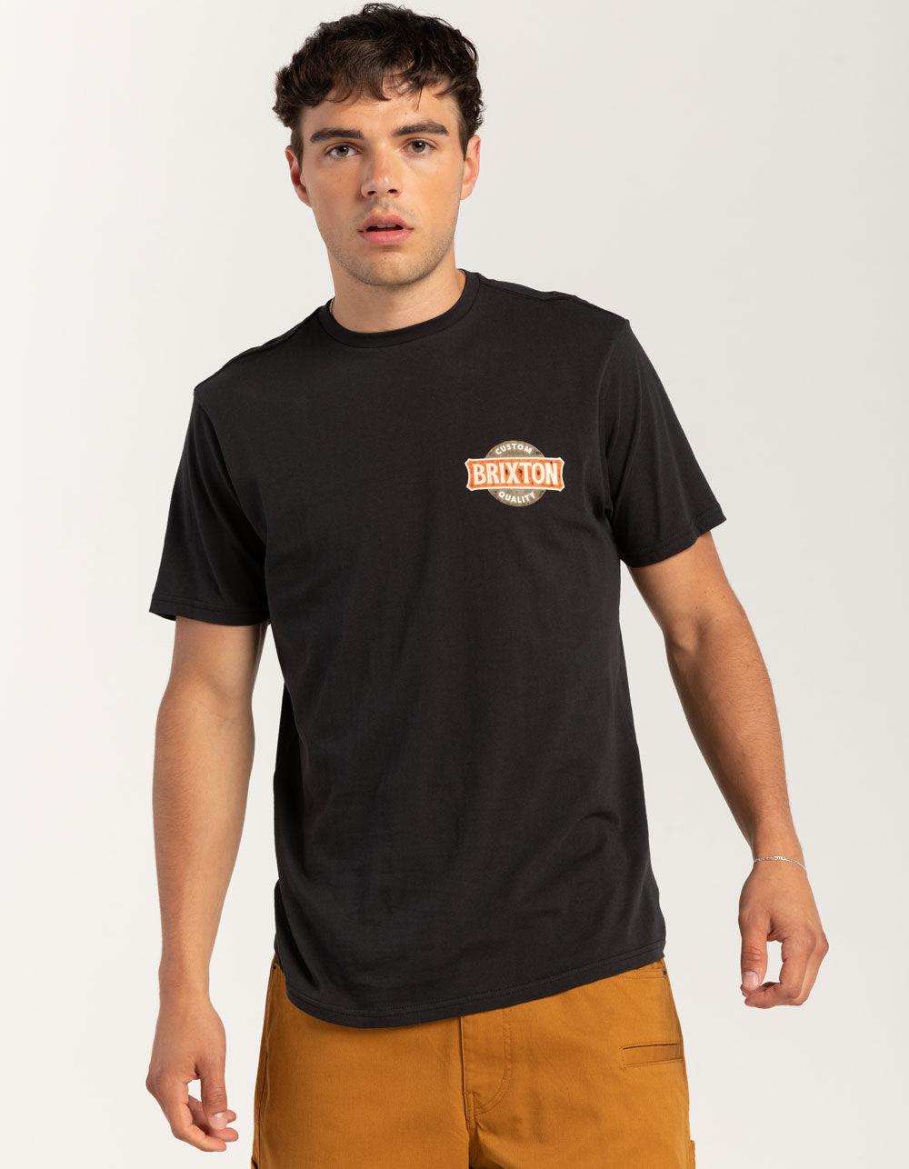 BRIXTON Wendall Mens Tee - BLACK Product Image
