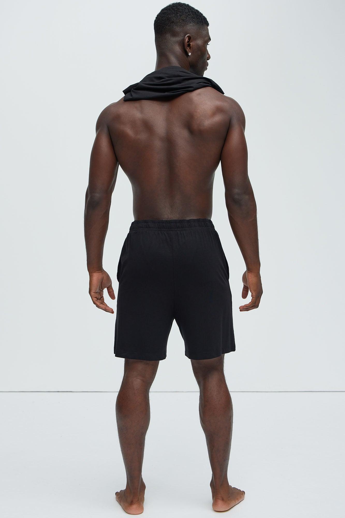Essential Modal Lounge Shorts - Black Product Image