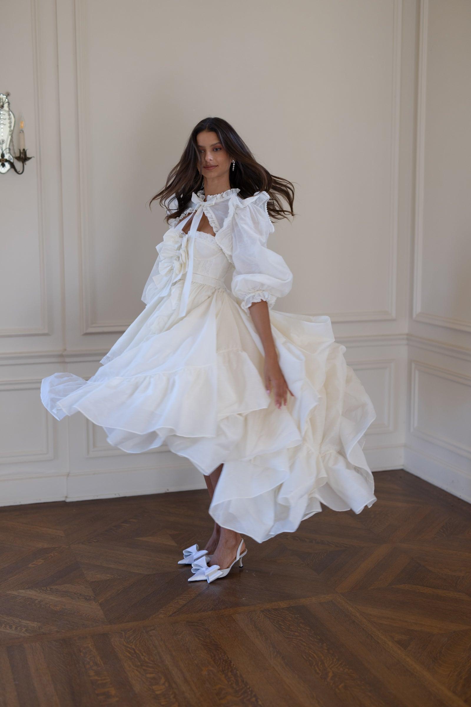 The Ivory Organdy Cake Shop Dress Product Image