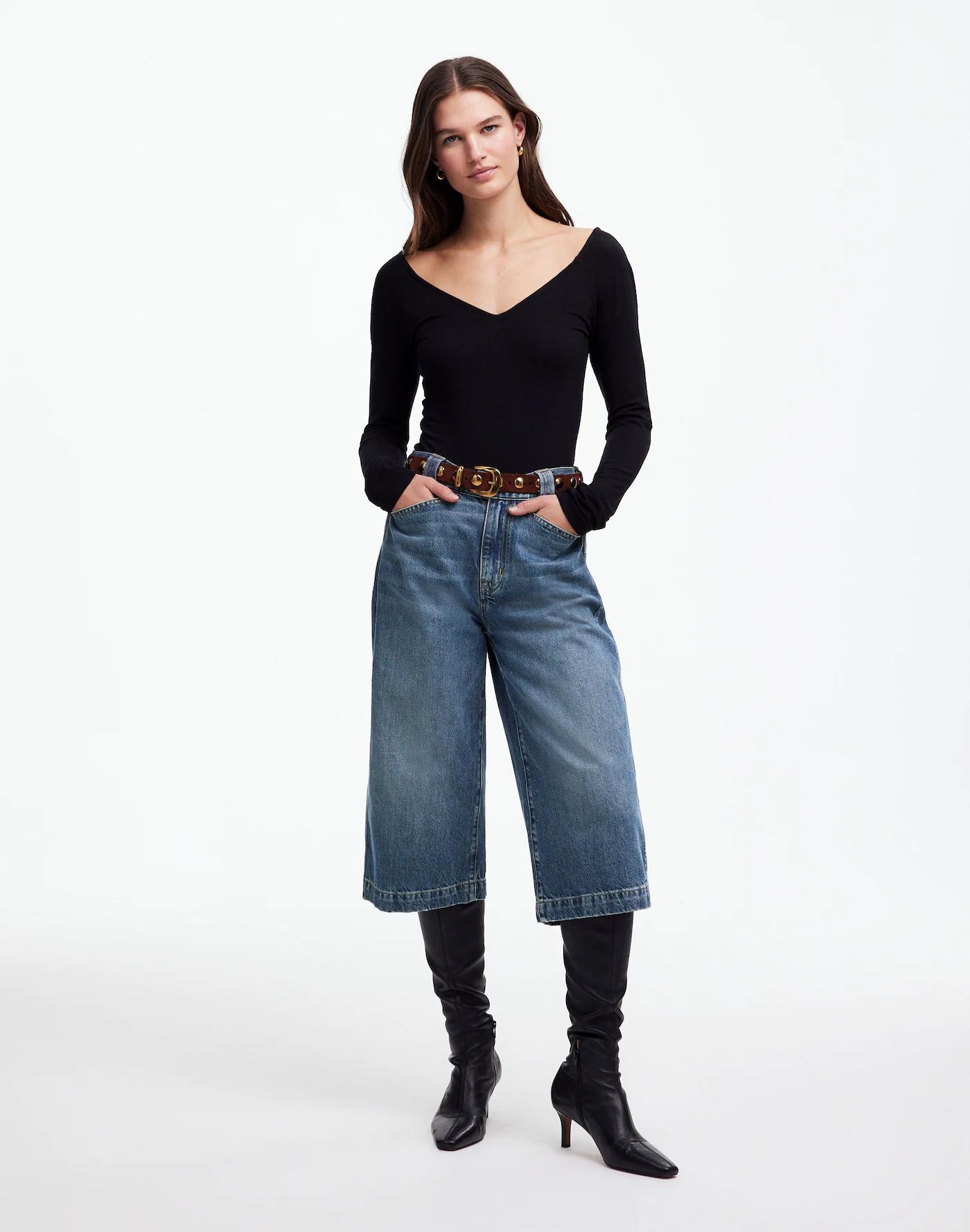 Denim Culottes Product Image