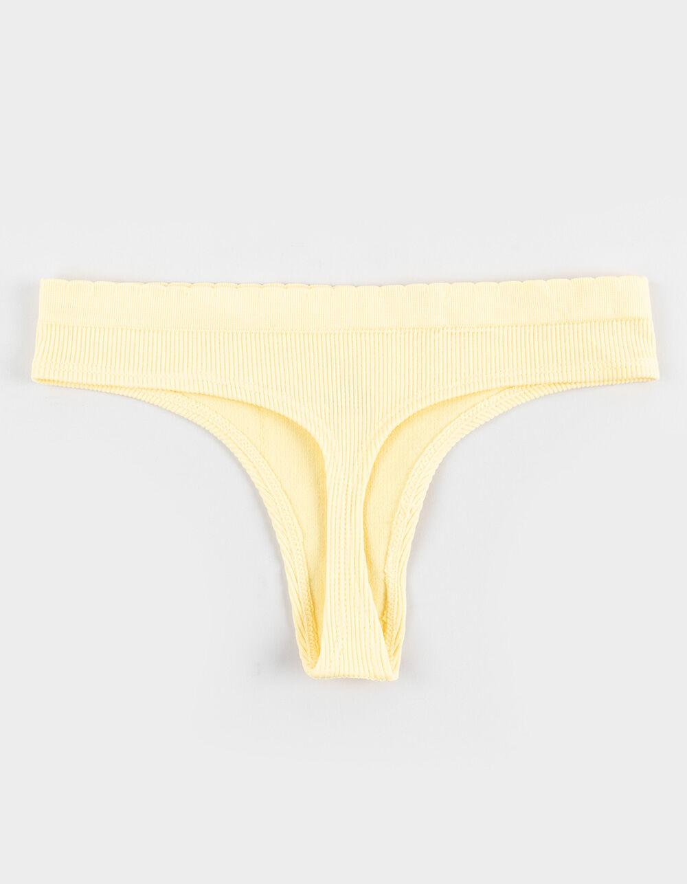 FULL TILT Seamless Thong - YELLOW Product Image