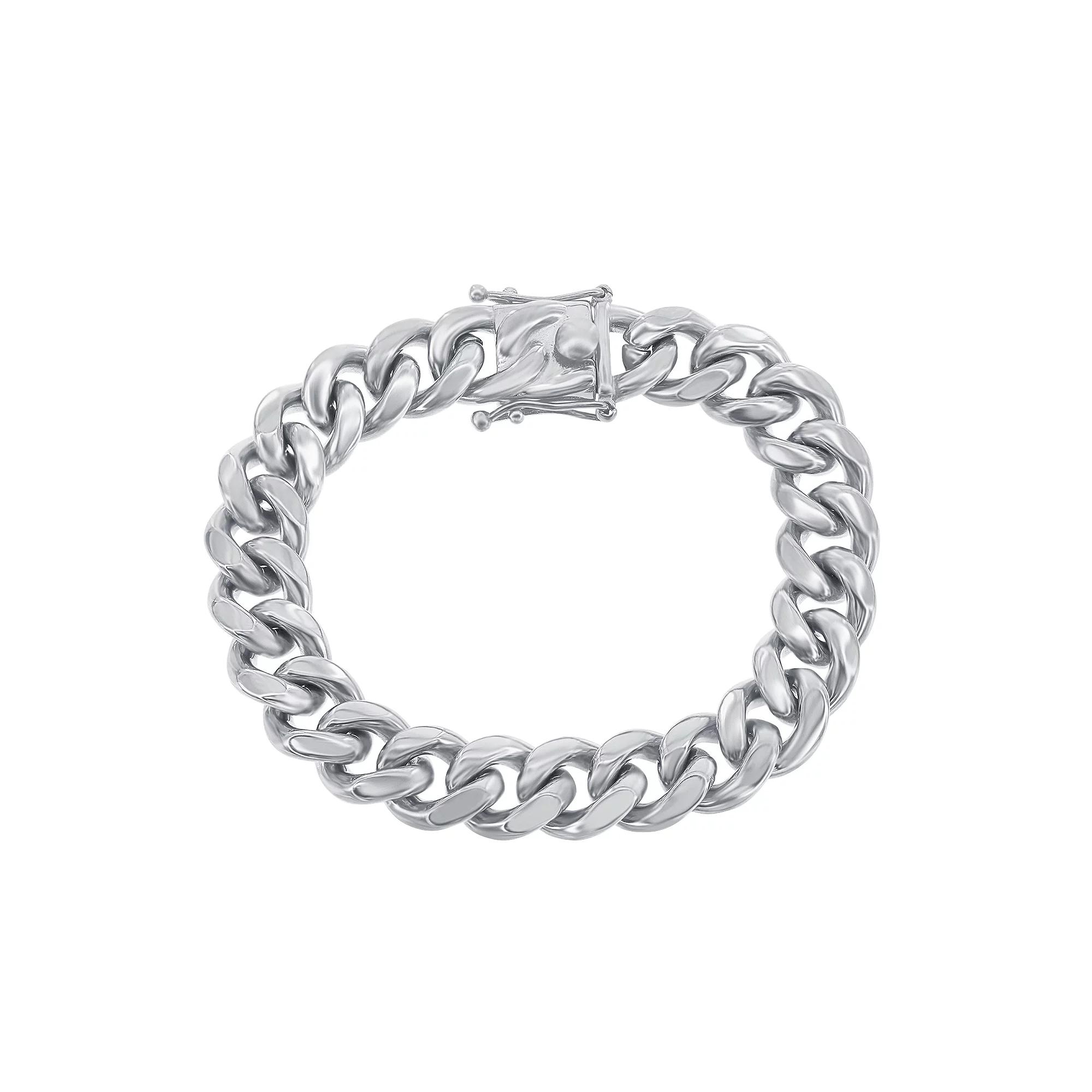 Men's Metallo Steel 14mm Miami Cuban Bracelet, Size: 9", Stainless Product Image
