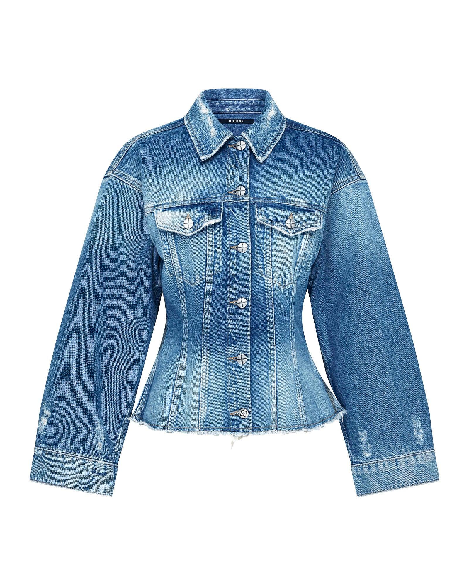 CINCHED JACKET CROP TRU VINTAGE Female Product Image