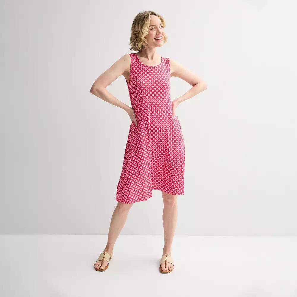 Women's Croft & Barrow® Sleeveless Tank Swing Dress,  Product Image