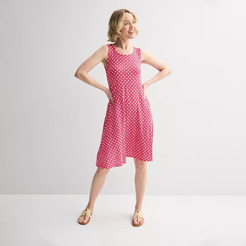 Women's Croft & Barrow® Sleeveless Tank Swing Dress,  Product Image