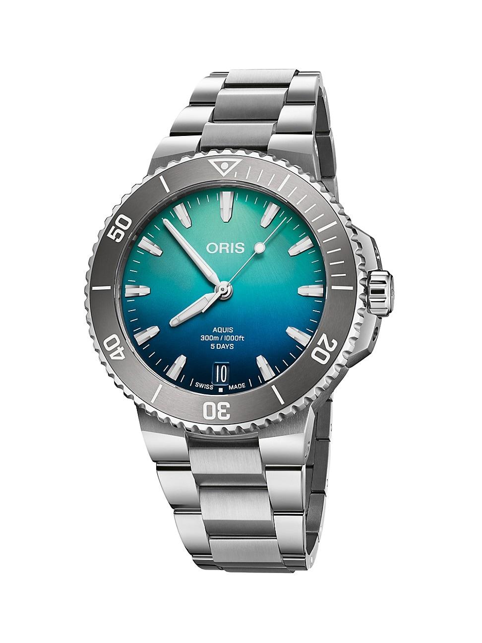 Mens Aquis Great Barrier Reef Stainless Steel Watch/43.5MM Product Image