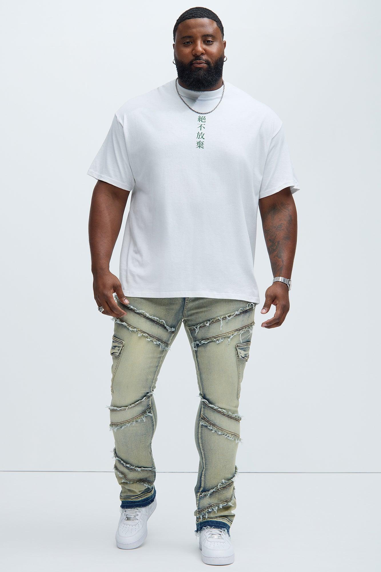 Never Give Up Balance Short Sleeve Tee - White Product Image