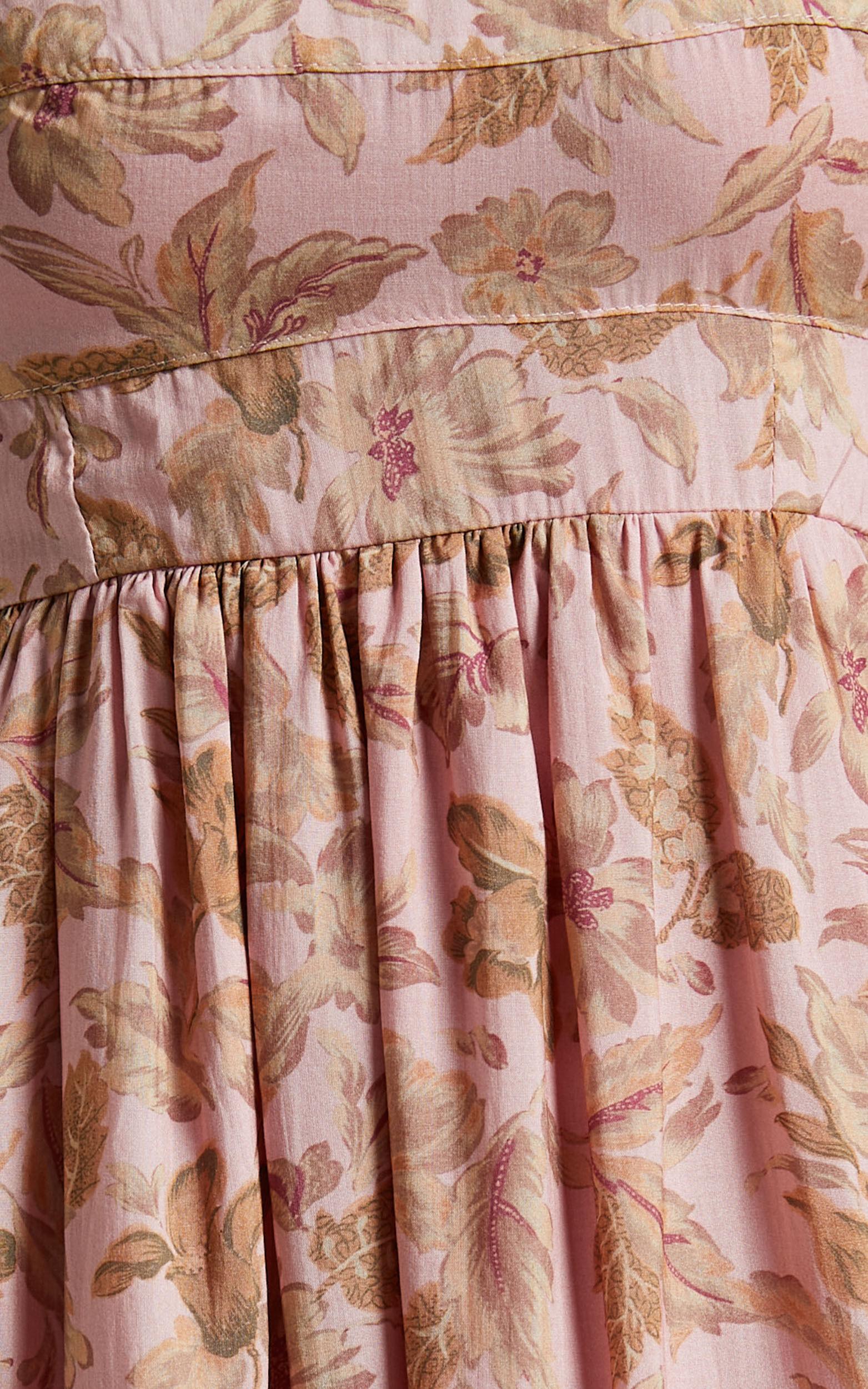 Amalie The Label - Kai Double Tie Back Midi Dress in Vahala Print Product Image