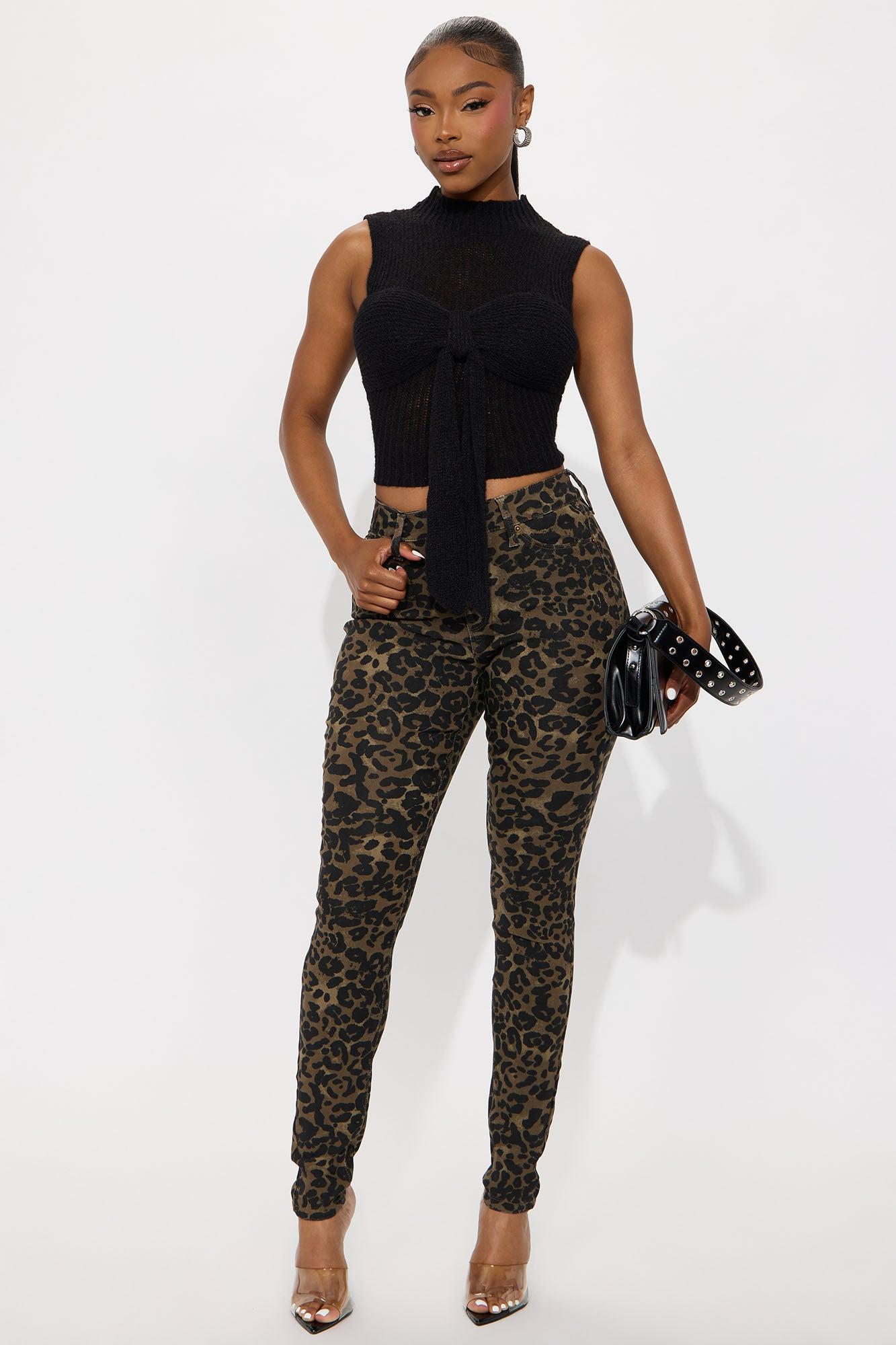 Hyperstretch Leopard Skinny Pants - Leopard Female Product Image
