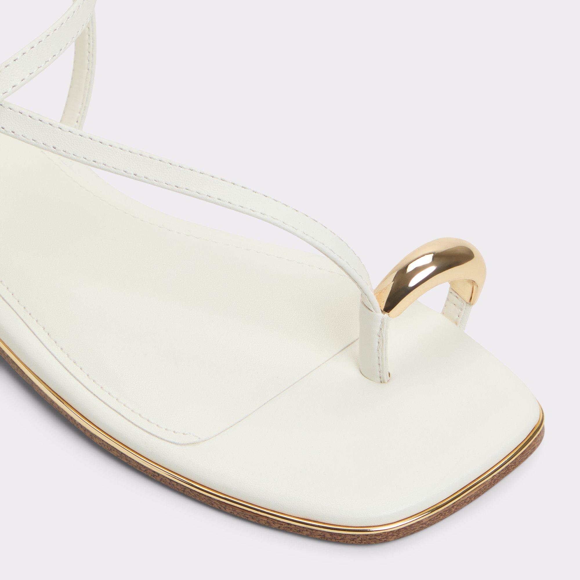 Jomalina White Women's Flat Sandals | ALDO US Product Image