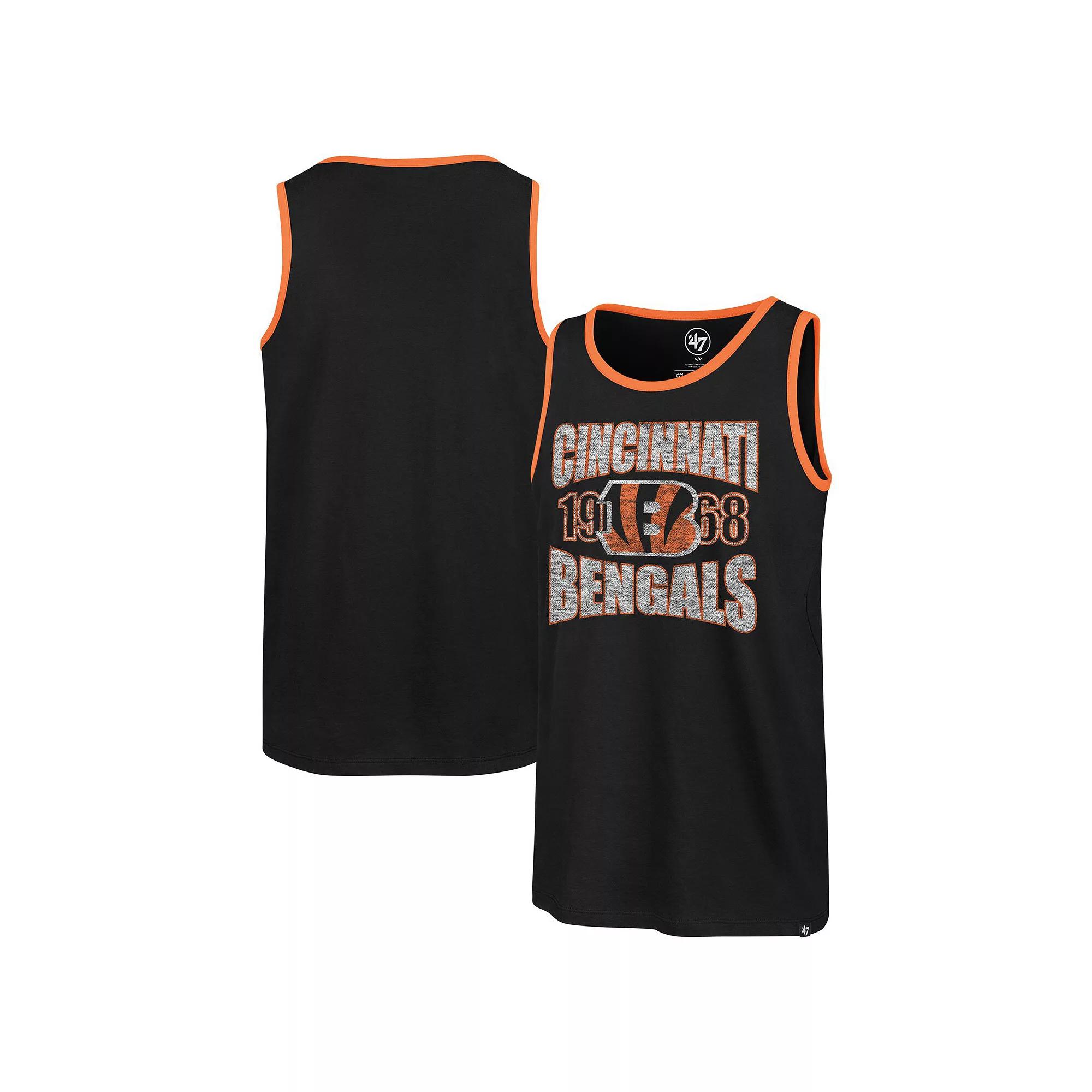 Men's '47 Black Cincinnati Bengals Upload Franklin Tank Top,  Product Image