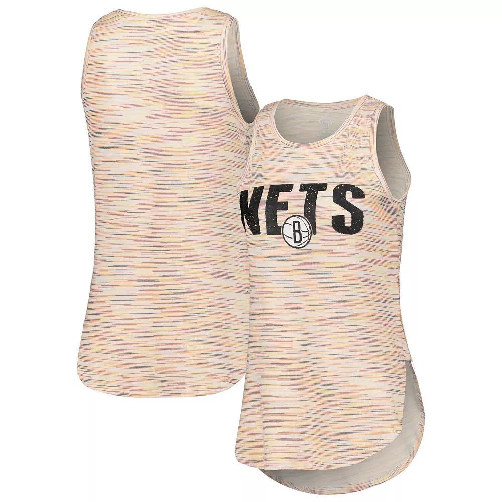 Women's Concepts Sport White Brooklyn Nets Sunray Tank Top,  Product Image