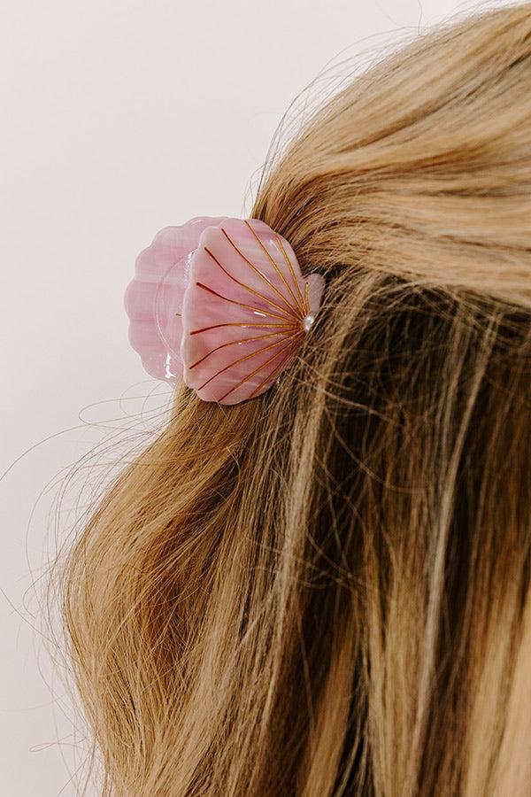 Seashells And Sunshine Hair Claw Clip in Dusty Purple Product Image