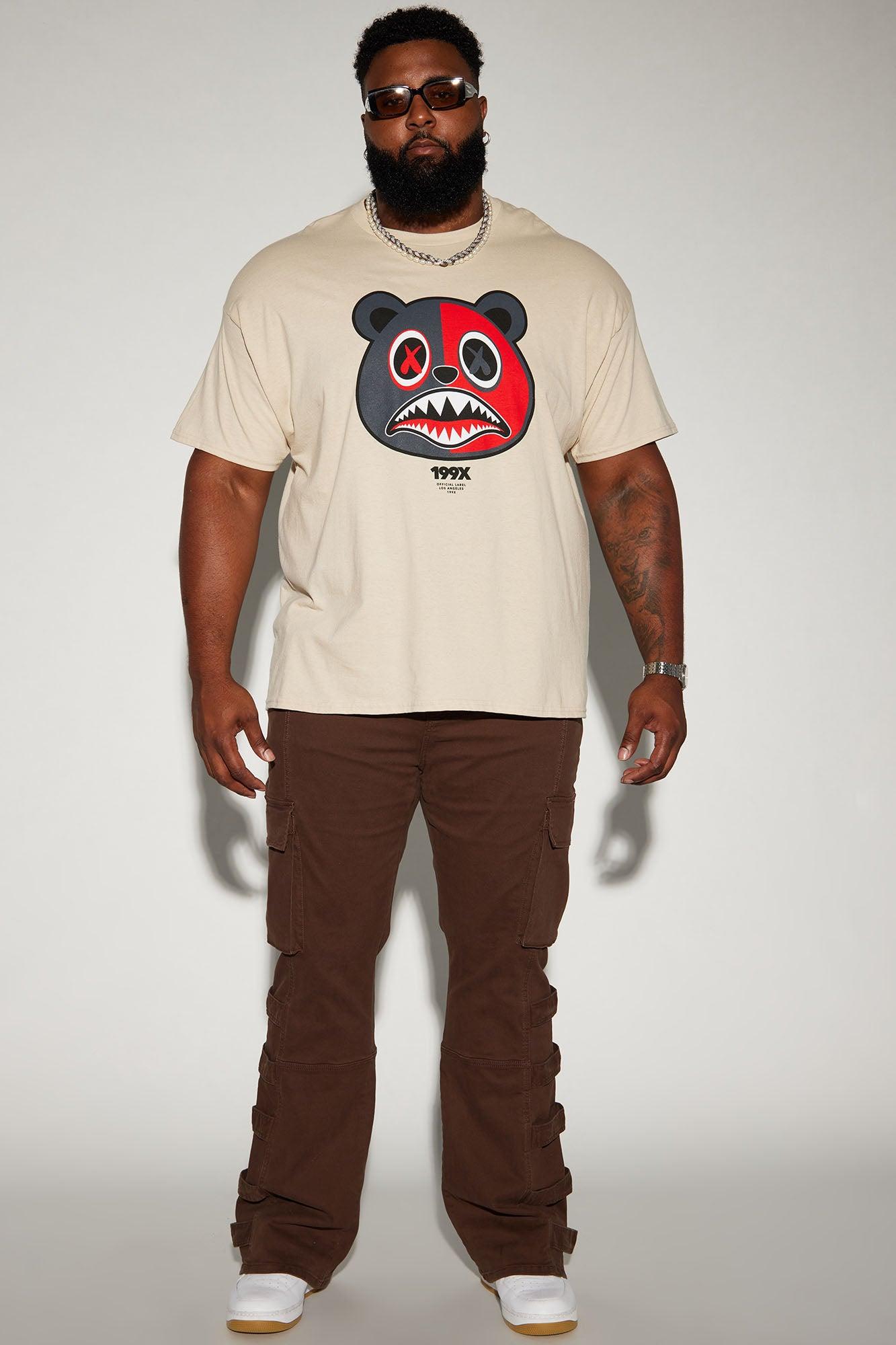 Cadell Stacked Slim Flare Cargo Pants - Dark Brown Product Image