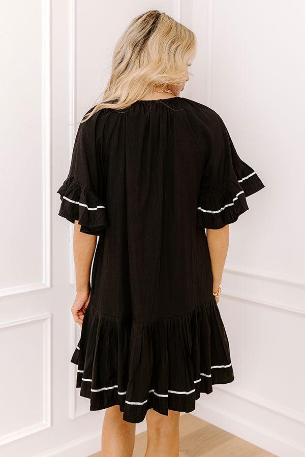 Mimosas On The Patio Mini Dress in Black Product Image