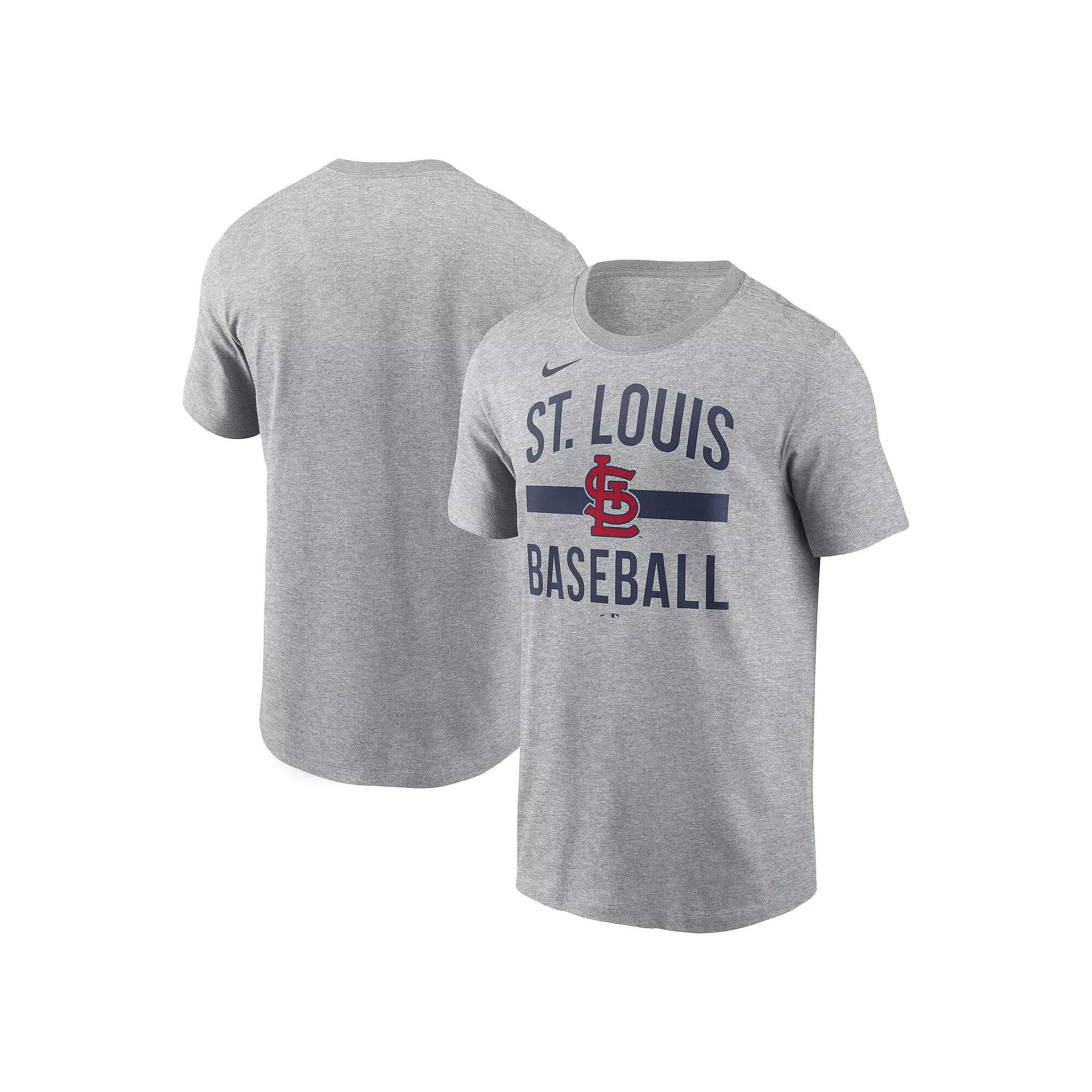 Mens Nike Heather Gray St. Louis Cardinals Arched T-Shirt Product Image