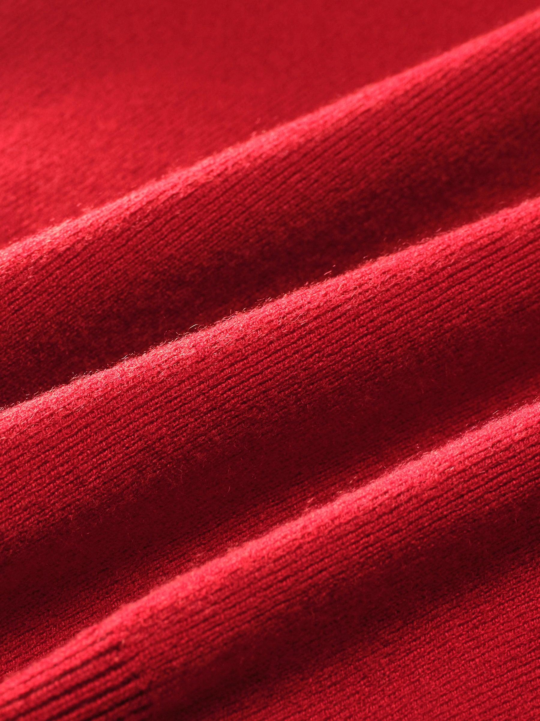 Knit Top And Velvet Pleated Skirt Two-Piece Set With Detachable Ribbon Product Image