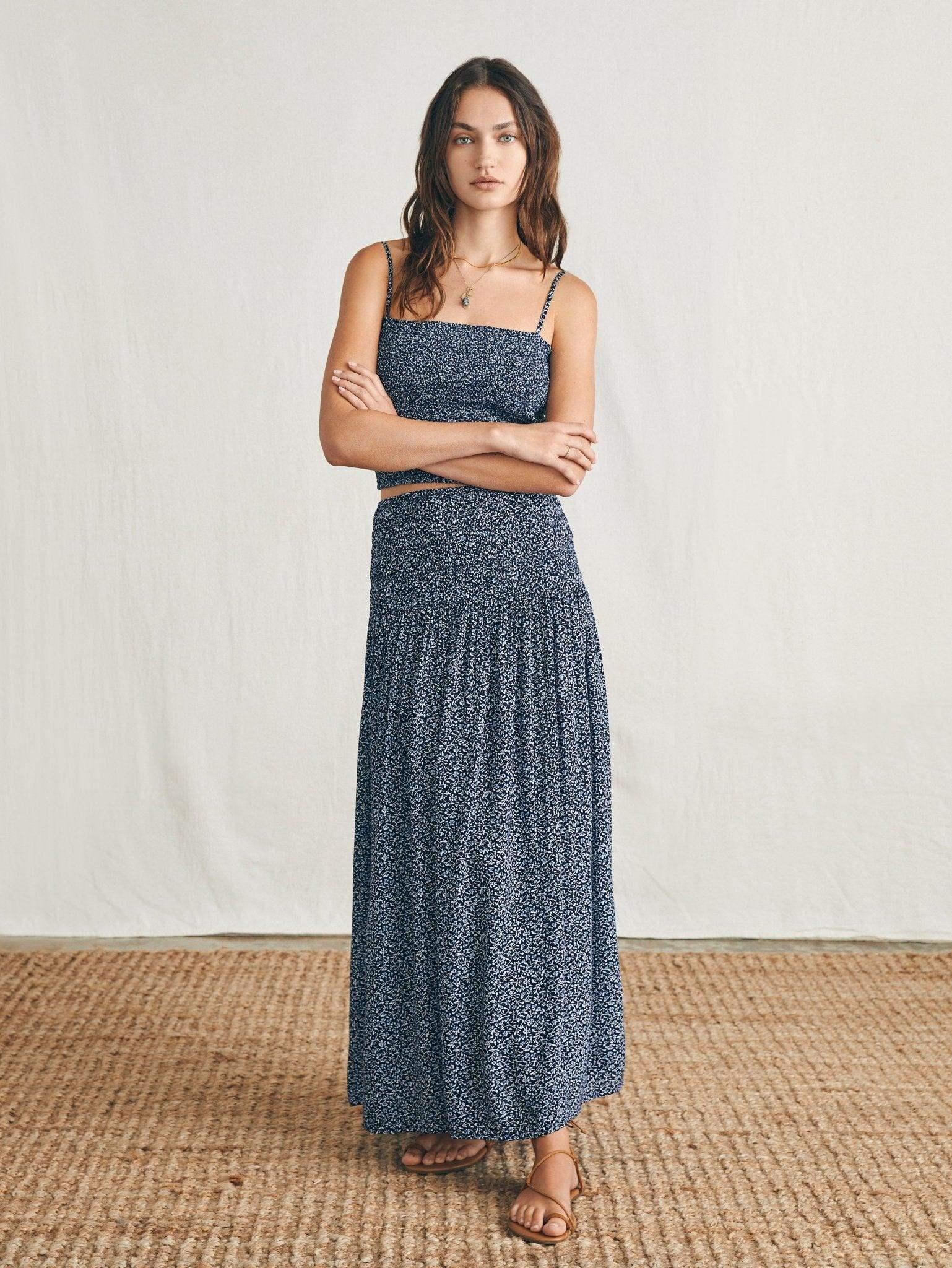 Alisee Skirt - Navy Riverton Ditsy Female Product Image