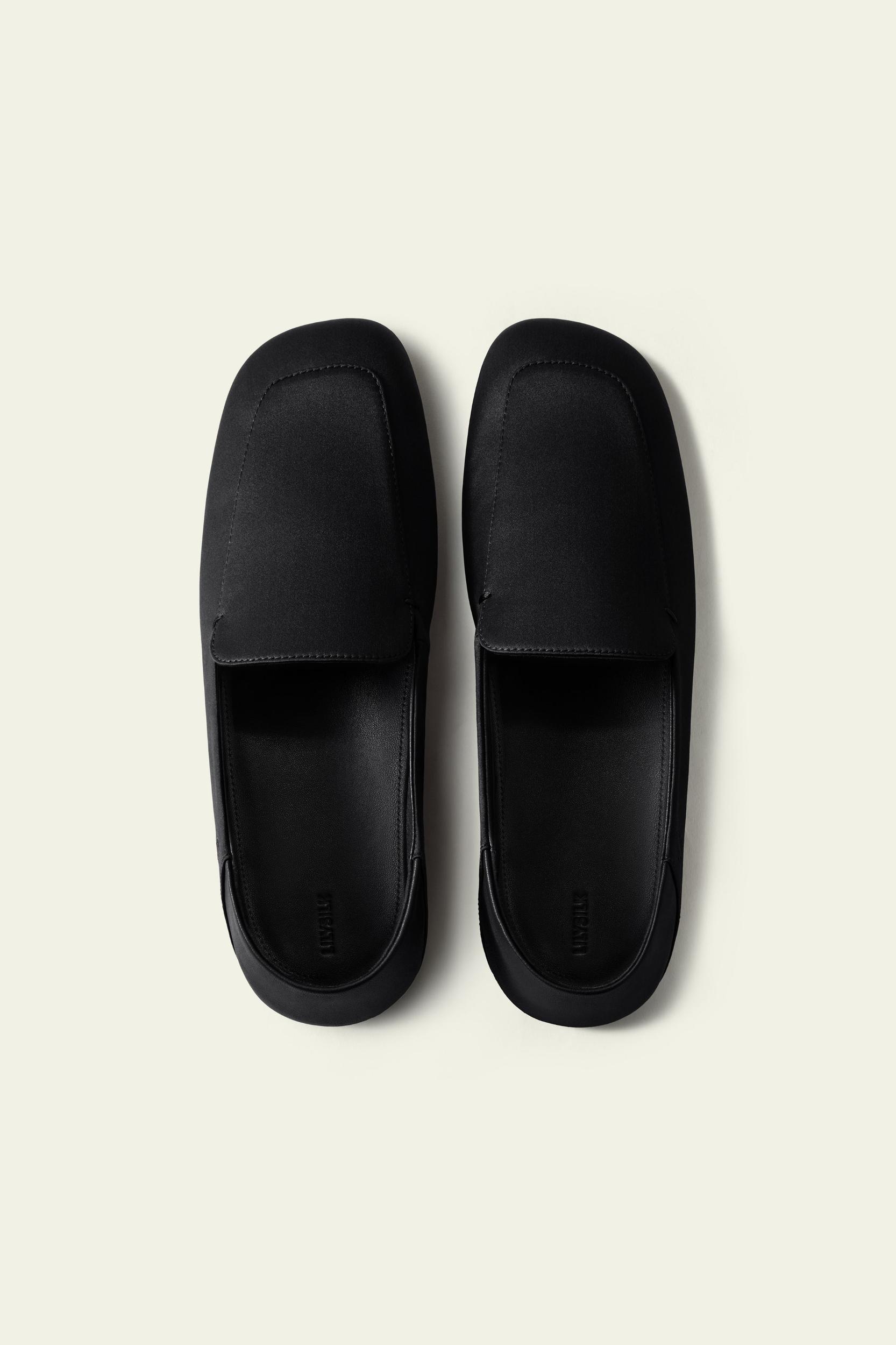 Serena Silk Leather Loafers Product Image