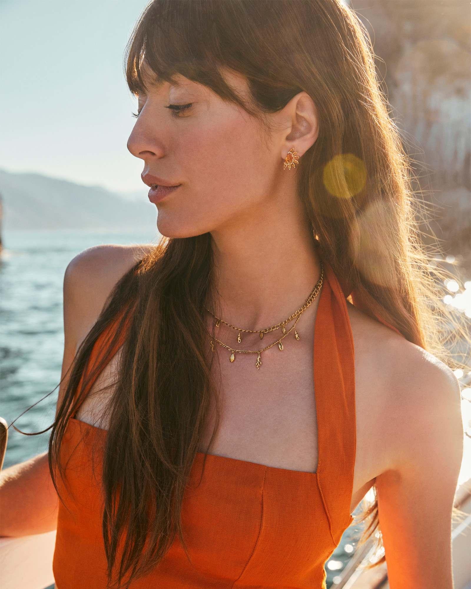 Alexa Vintage Gold Multi Strand Necklace Product Image