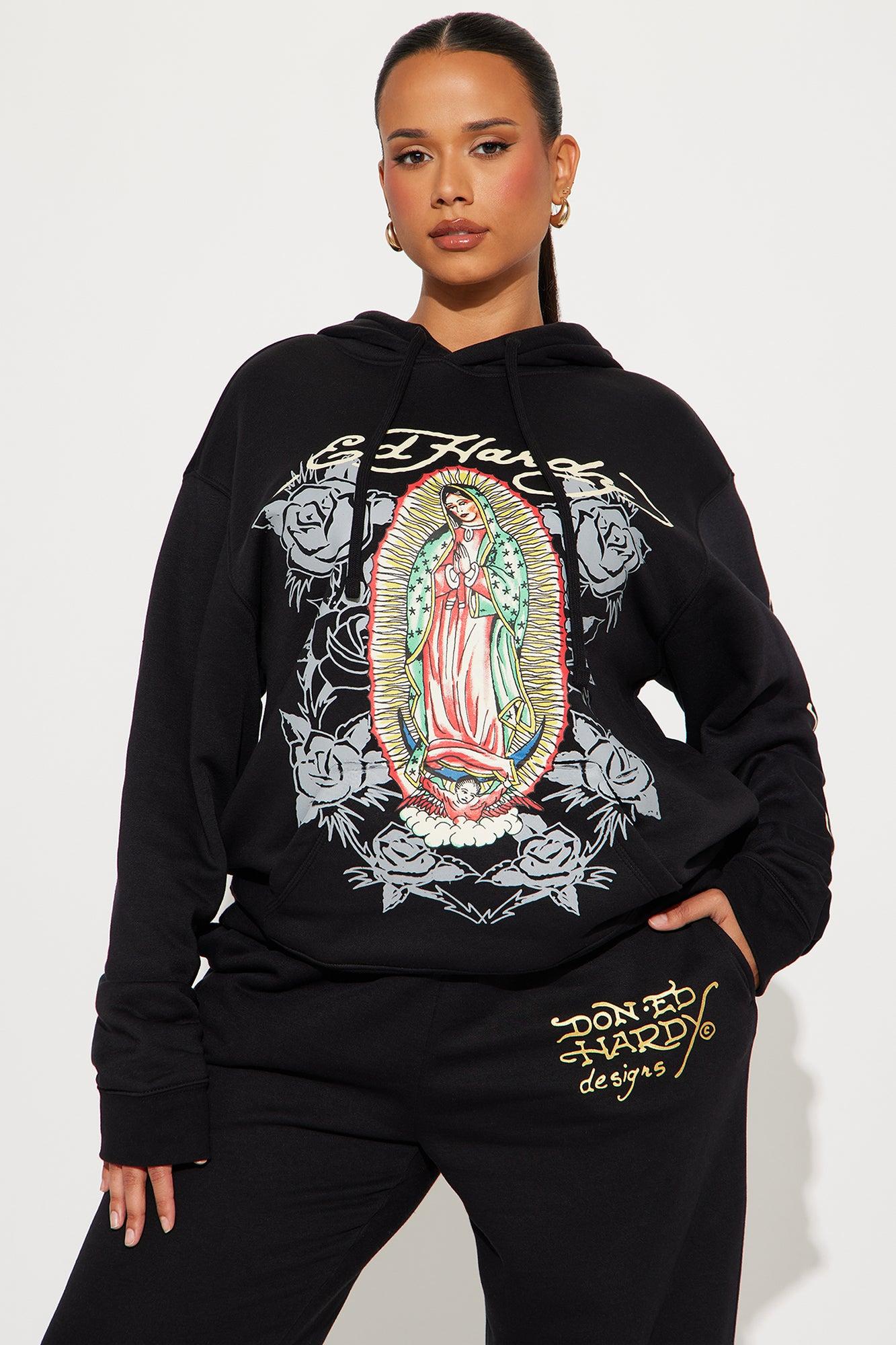 Ed Hardy Mary Hoodie - Black Product Image