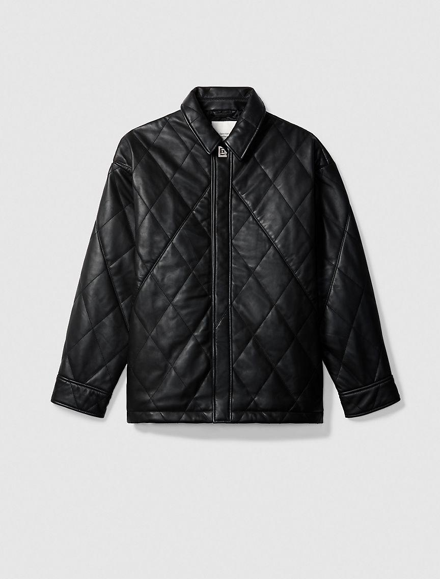 Leather Quilted Jacket Product Image