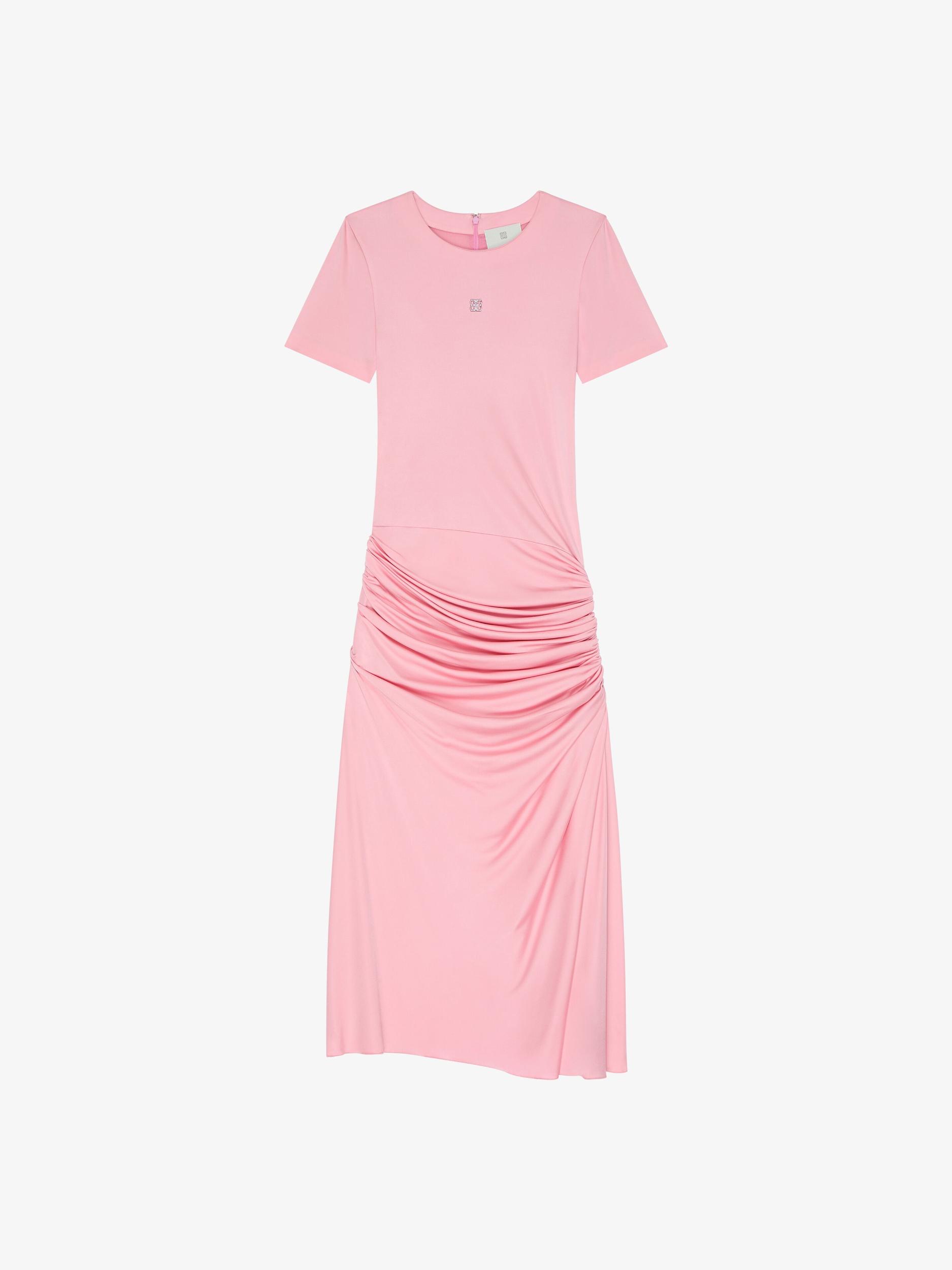 Draped dress in jersey with 4G Liquid detail Product Image
