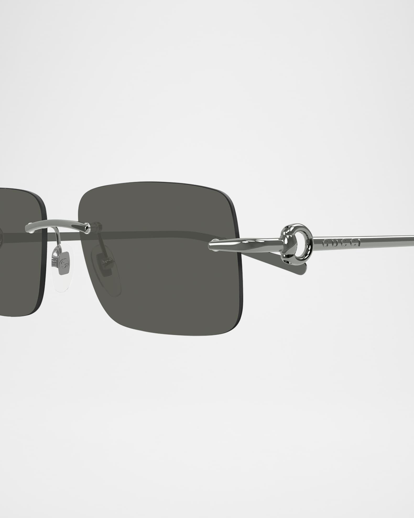 Men's GG1703SM Rimless Rectangle Sunglasses Product Image