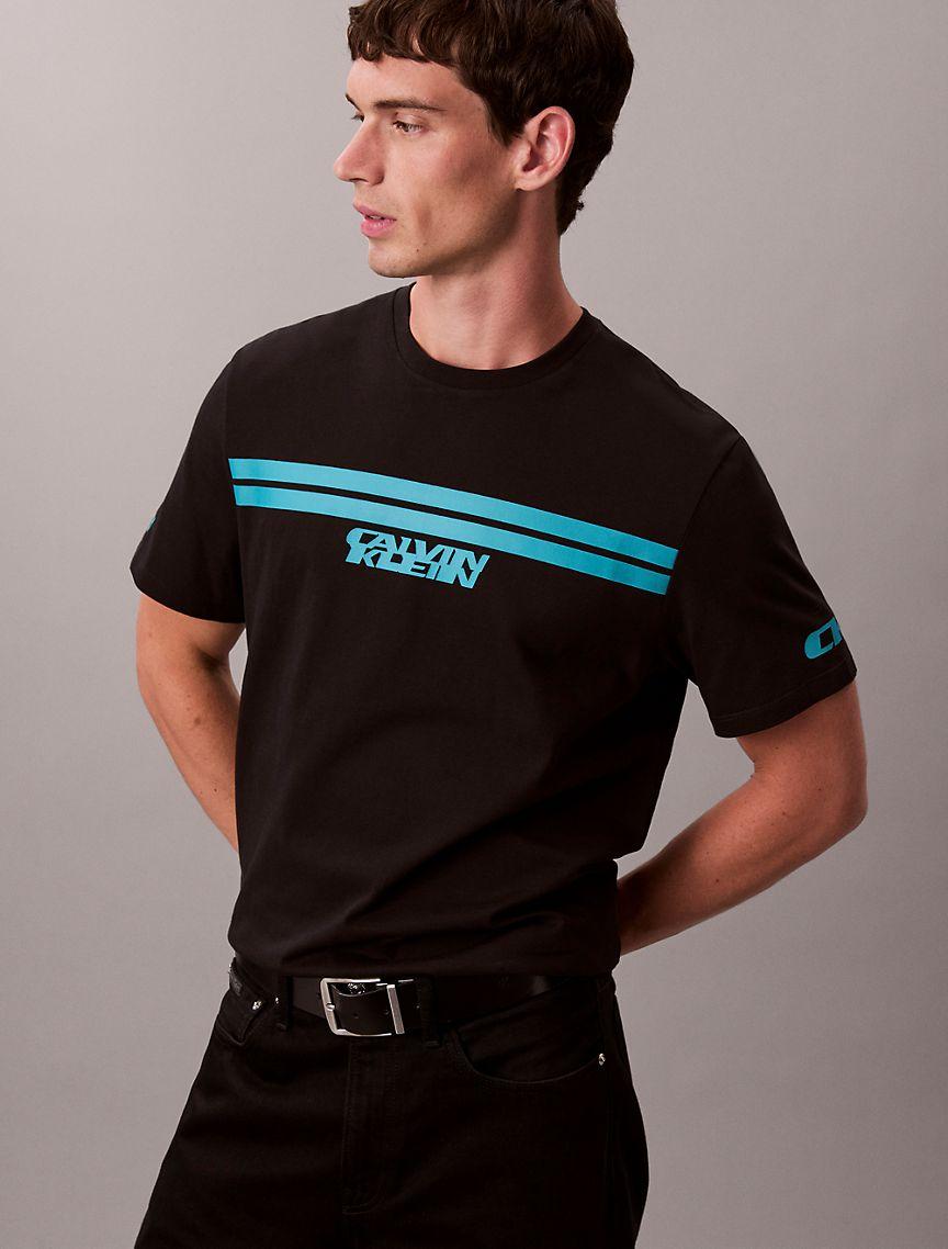 Sport Stripe Logo Graphic Classic T-Shirt Product Image