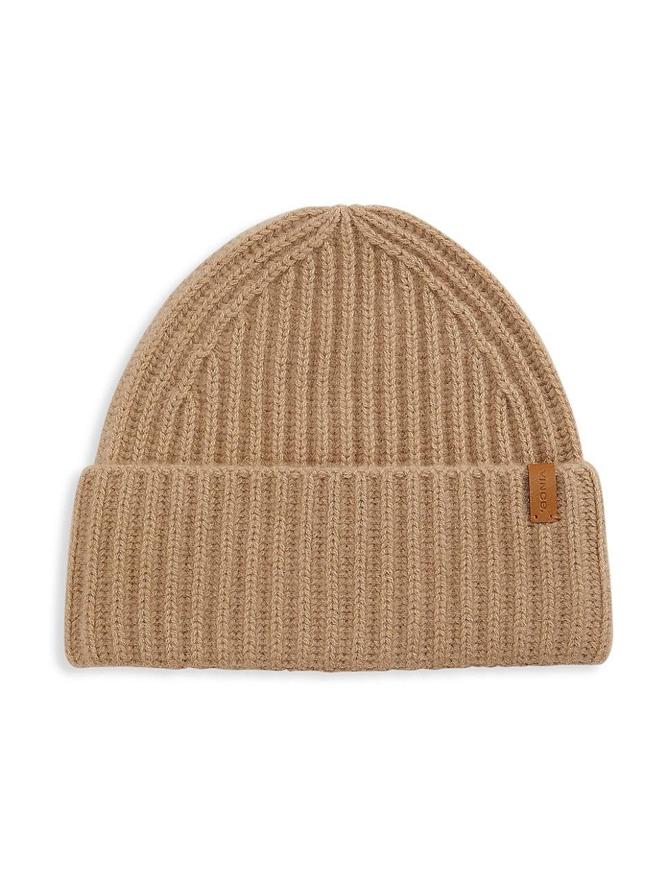 Womens Boiled Cashmere Chunky Beanie Product Image