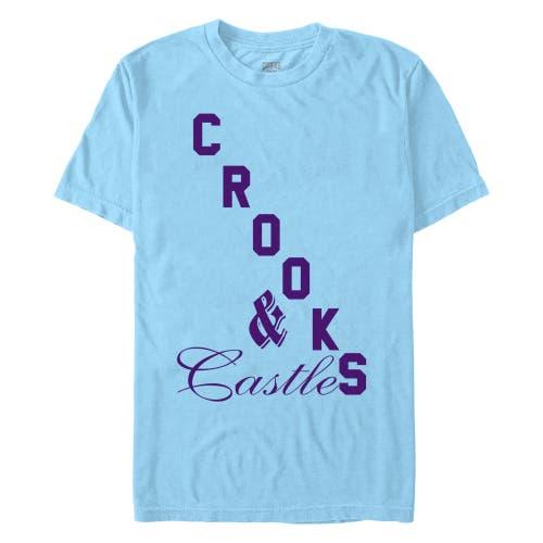Men's Crooks And Castle Mixed Font Title Logo Graphic Tee,  Product Image