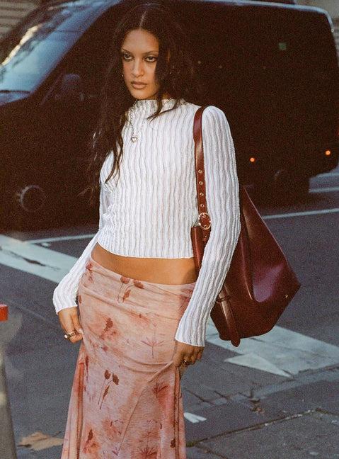 Padra Long Sleeve Top White Product Image