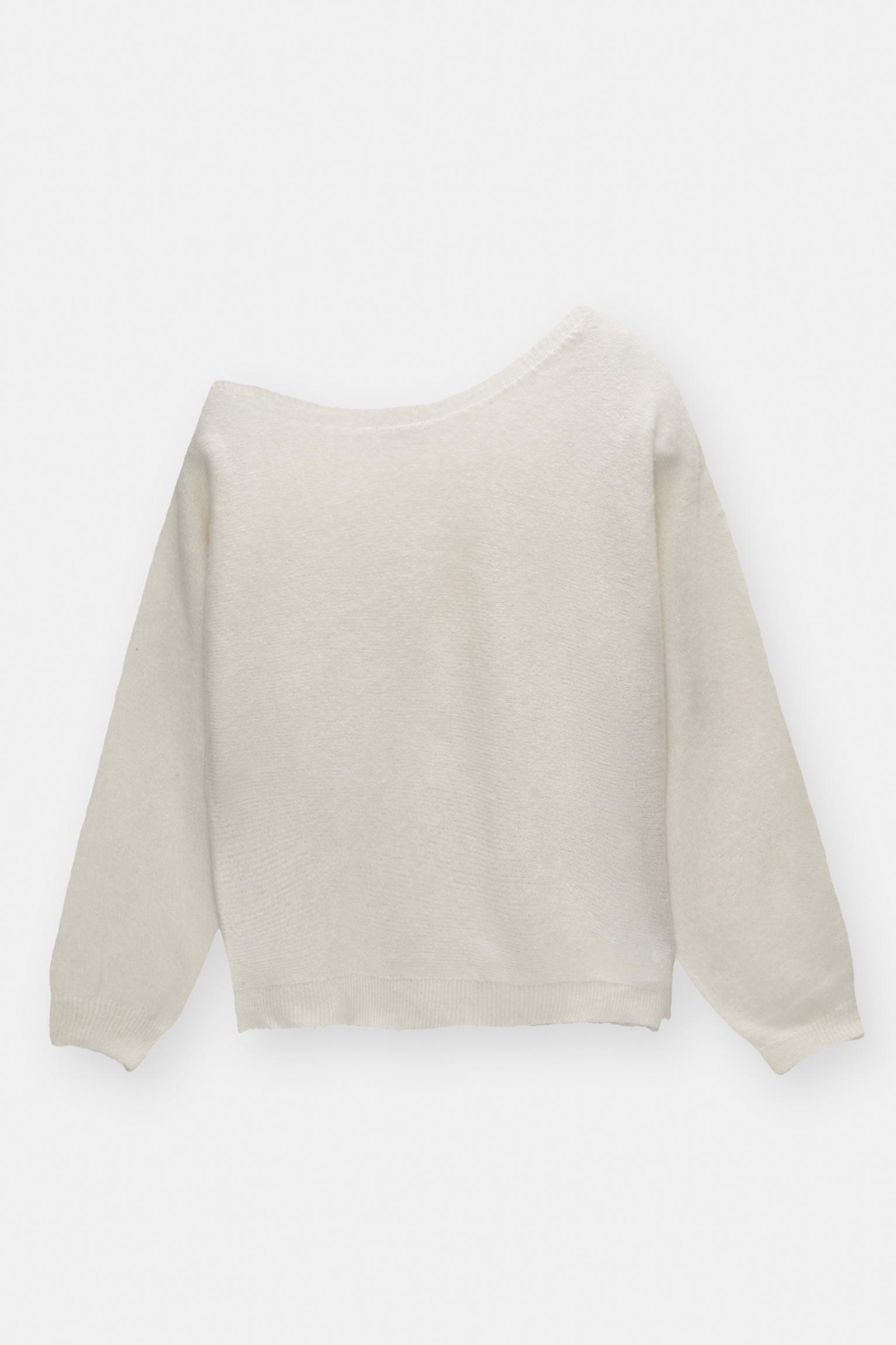 Asymmetric soft knit sweater Product Image
