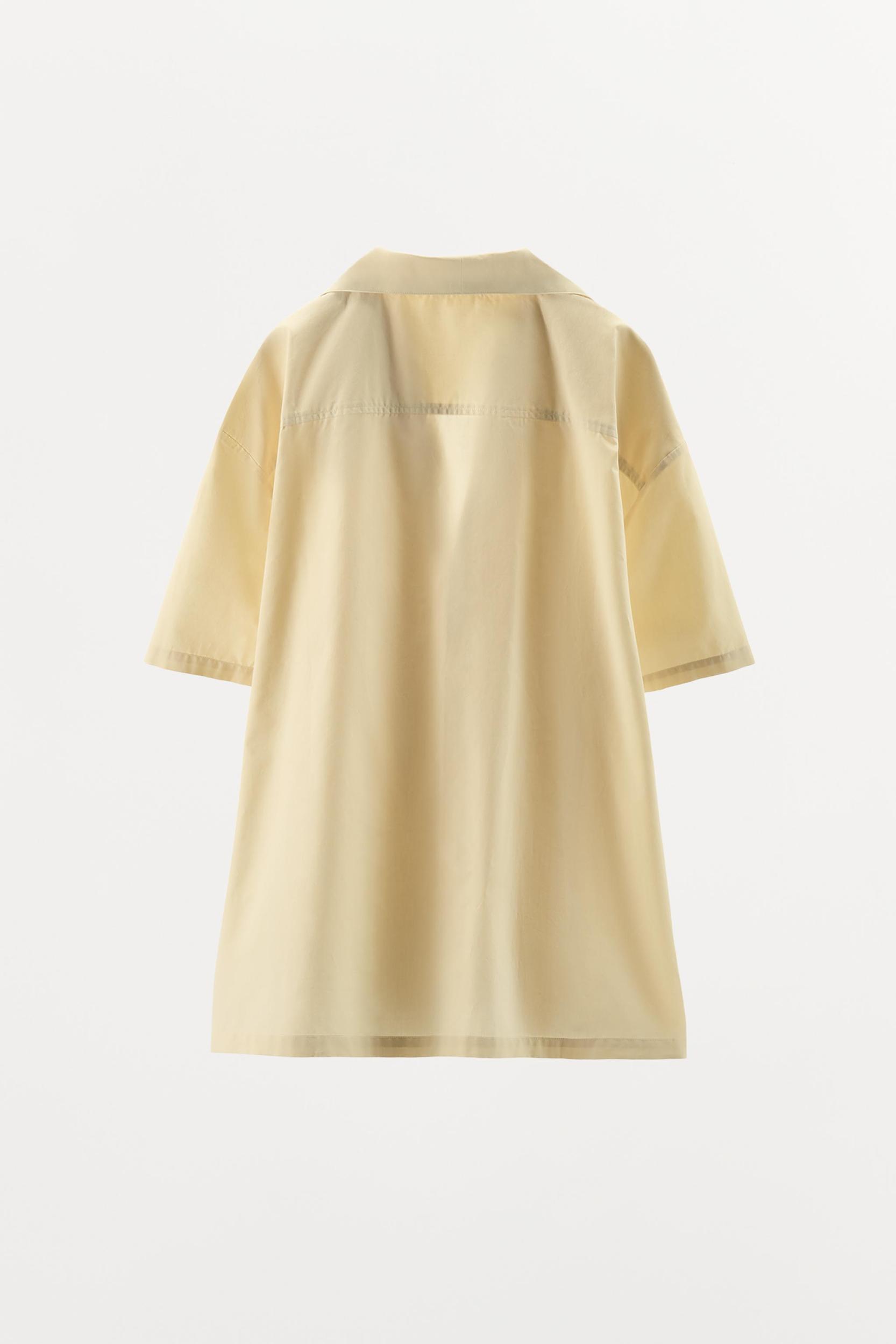 TOPSTITCHED POPLIN SHIRT Product Image