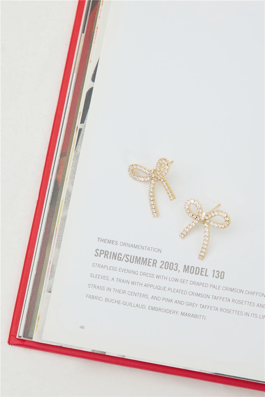The Only Bow Earrings Gold Product Image