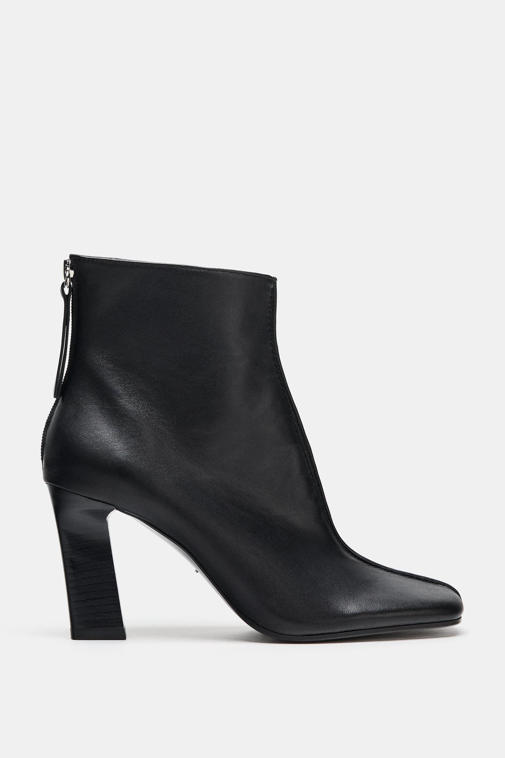LIMITED EDITION LEATHER HEELED ANKLE BOOTS Product Image