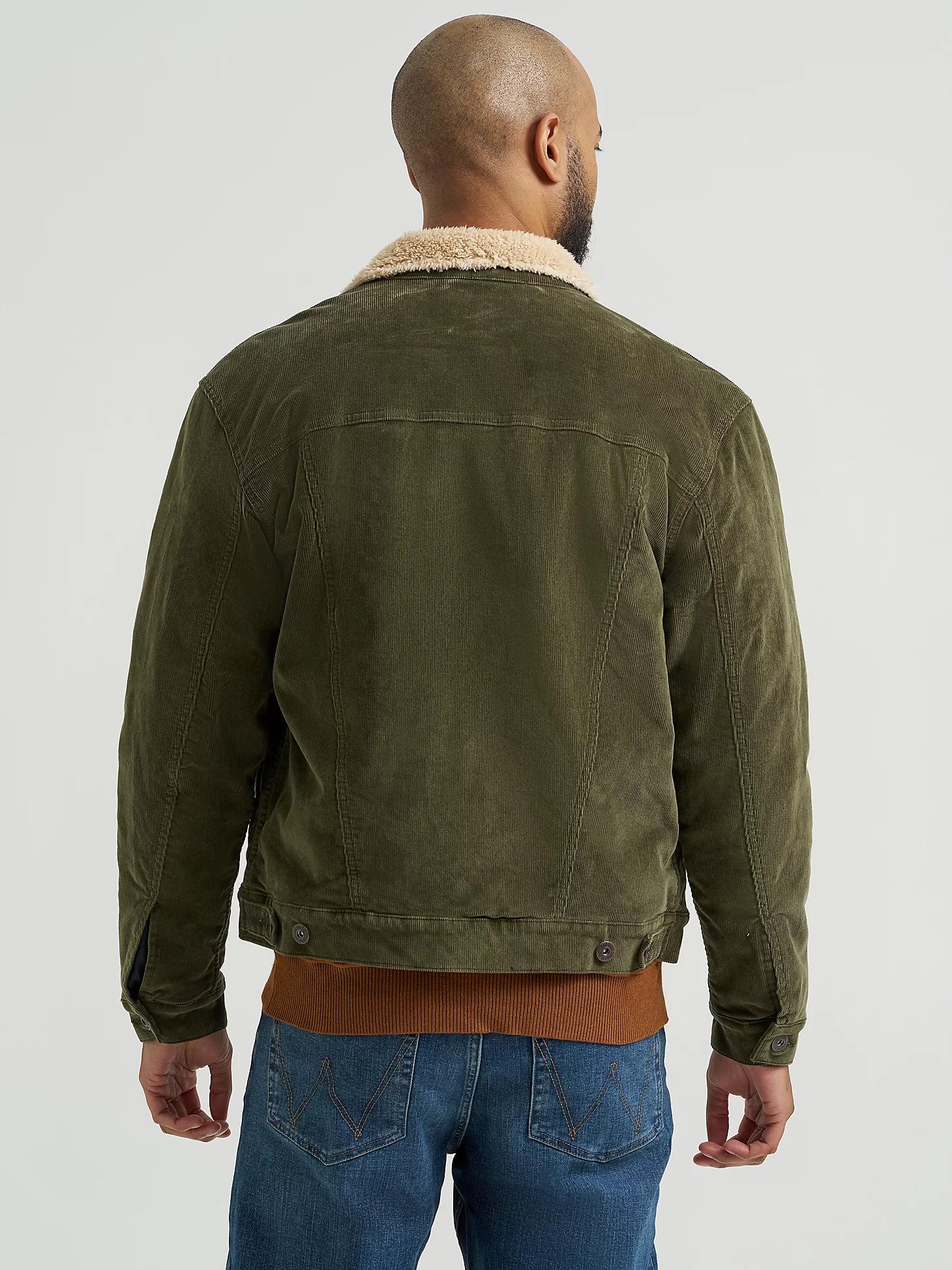 Men's Wrangler® Sherpa Lined Corduroy Trucker Jacket | Men's JACKETS & OUTERWEAR | Wrangler® Product Image