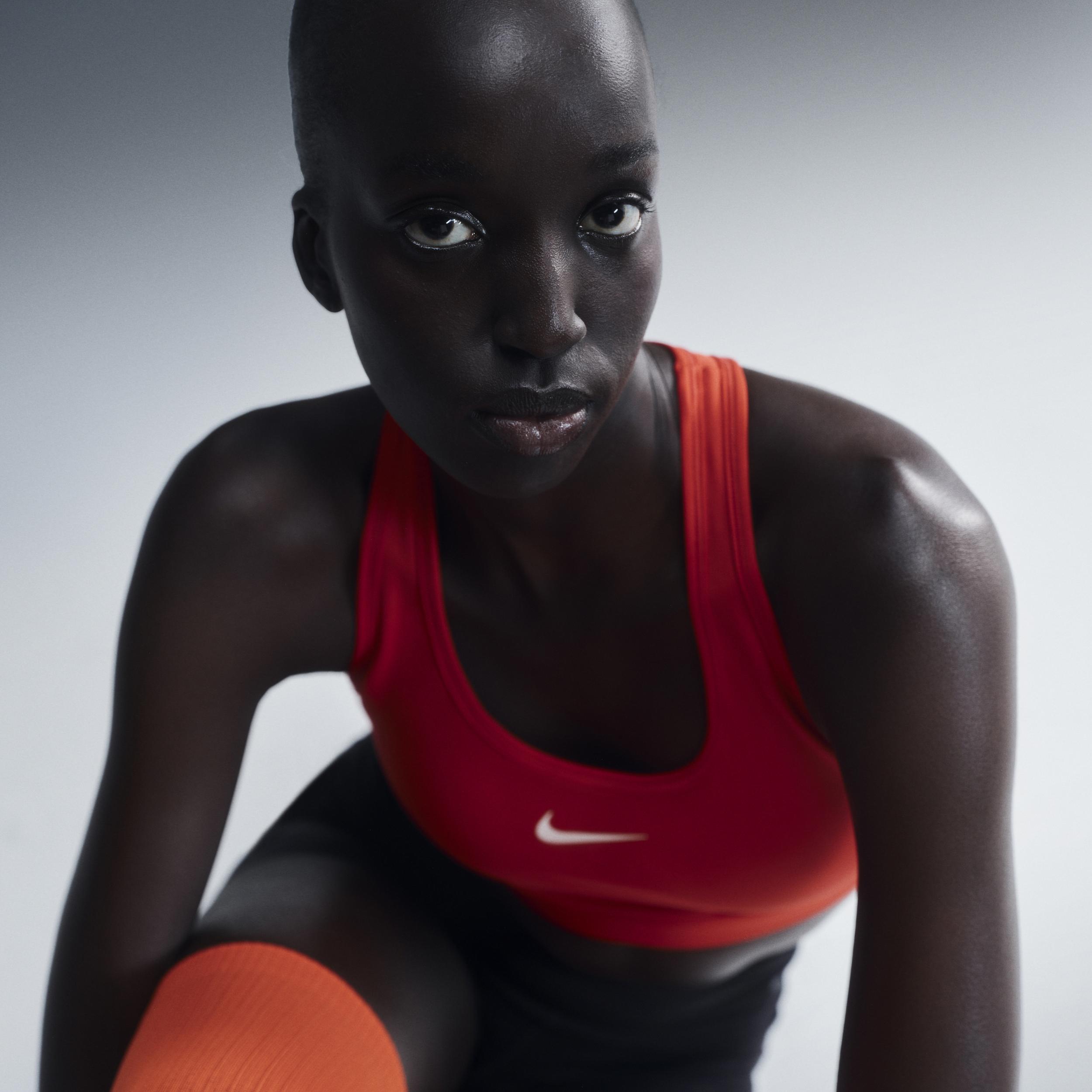 Nike Womens Swoosh Medium Support Padded Sports Bra | DX6821-410 Product Image