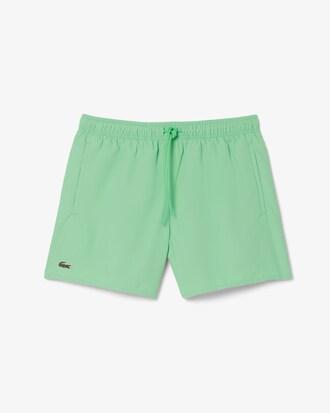Mid Length Monochrome Swim Trunks Product Image