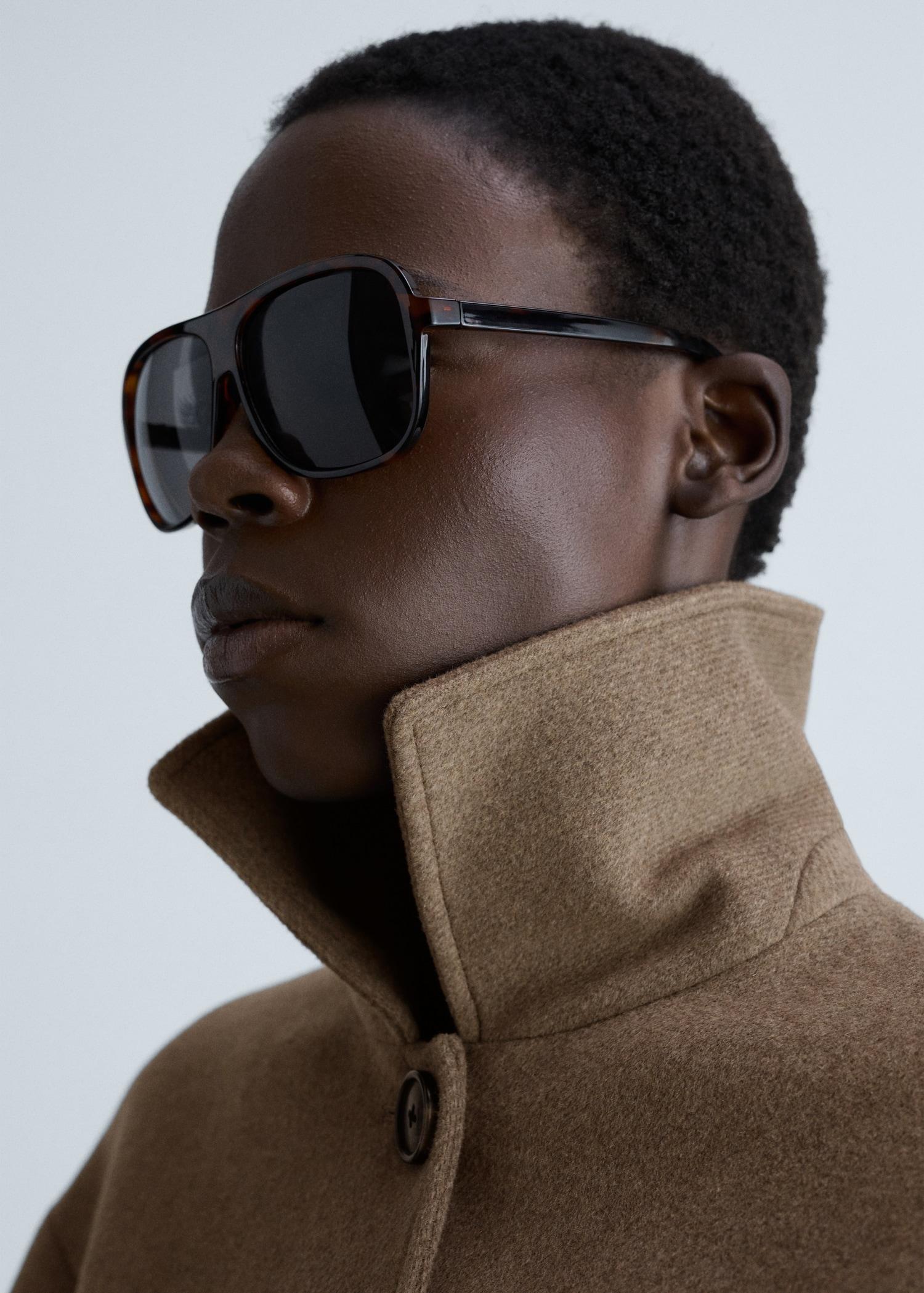 Wool jacket with pockets - Women | MANGO USA Product Image