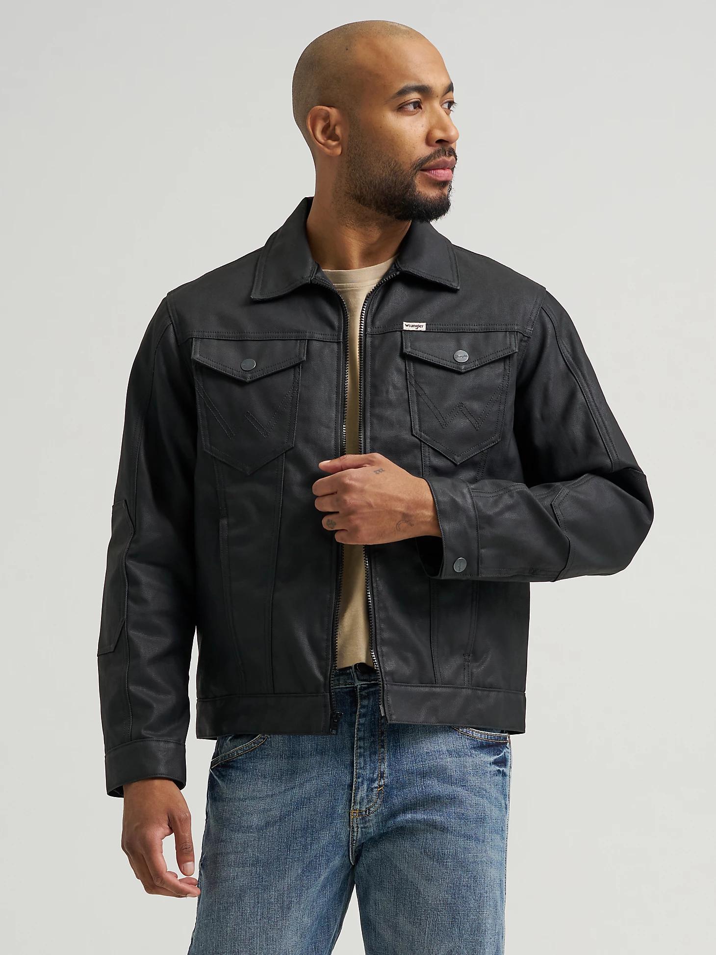 Wrangler All Terrain Gear Men's Outdoor Trucker Jacket in Jet Product Image