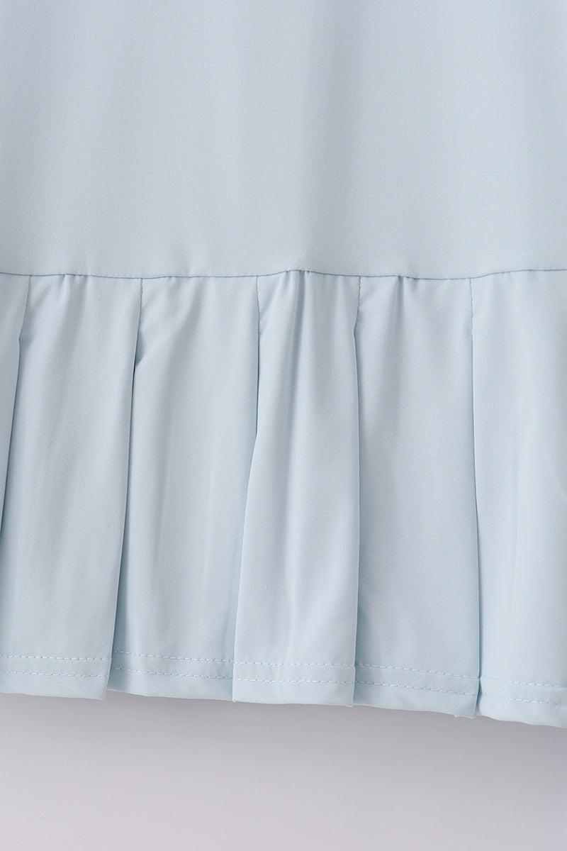 Blue active ruffle dress set Product Image